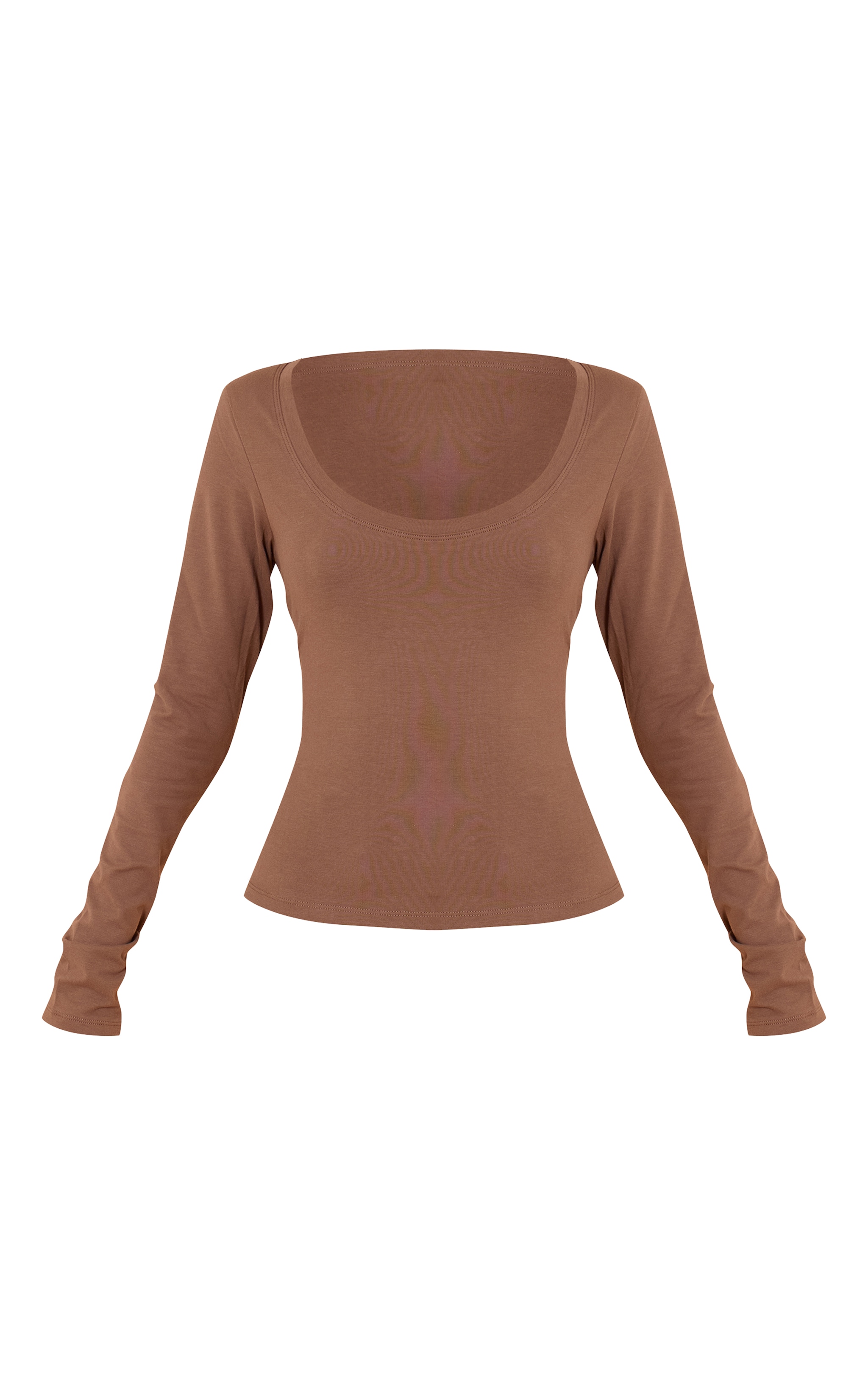 Mushroom Soft Cotton Crew Neck Long Sleeve Top image 5