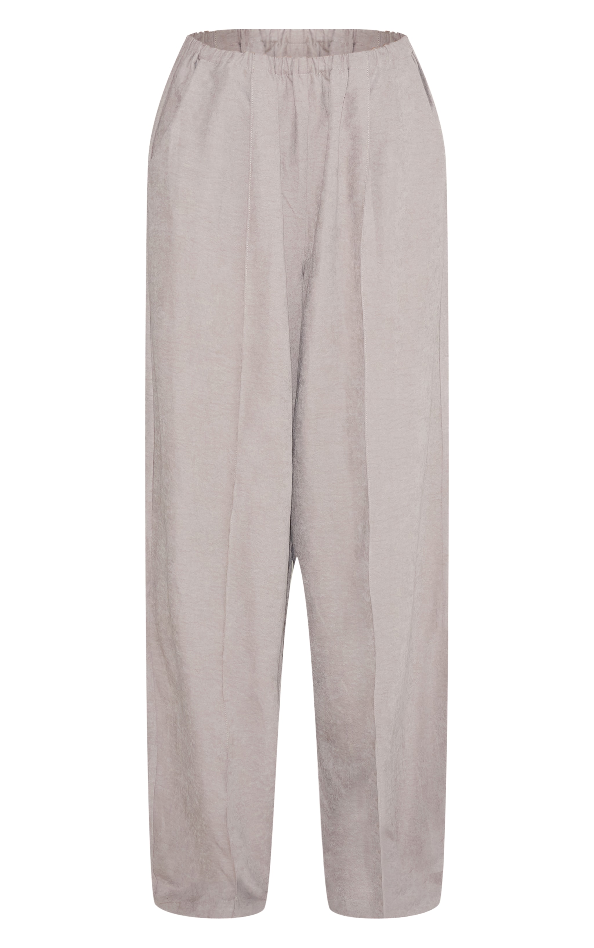 Mushroom Peachskin Wide Leg Pants image 5