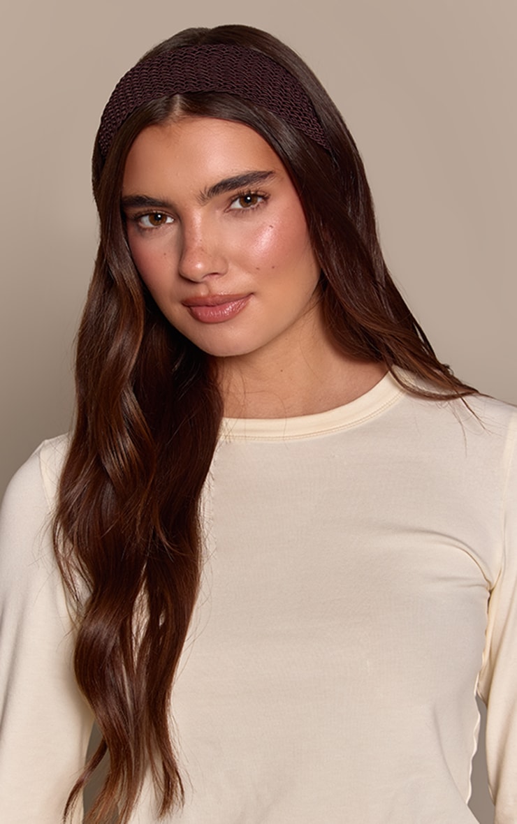 Chocolate Fishnet Headband image 1