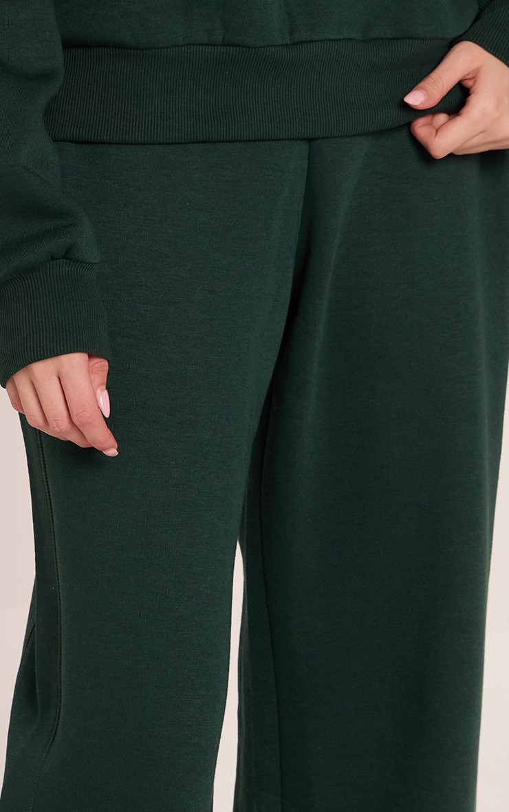 Forest Green Low Rise Straight Leg Sweatpants image 4