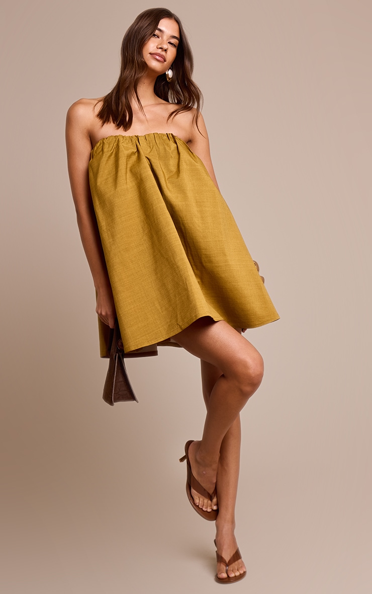Dark Ochre Sweetheart Puffball Dress image 3