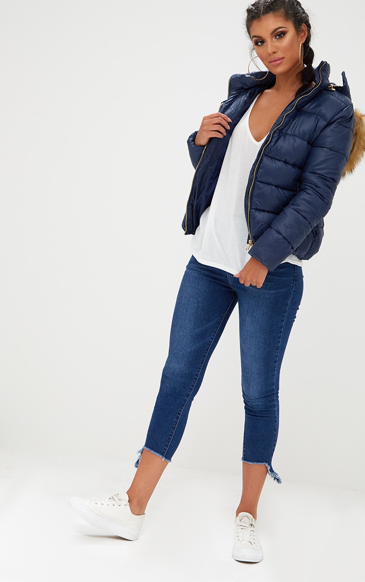 navy padded jacket