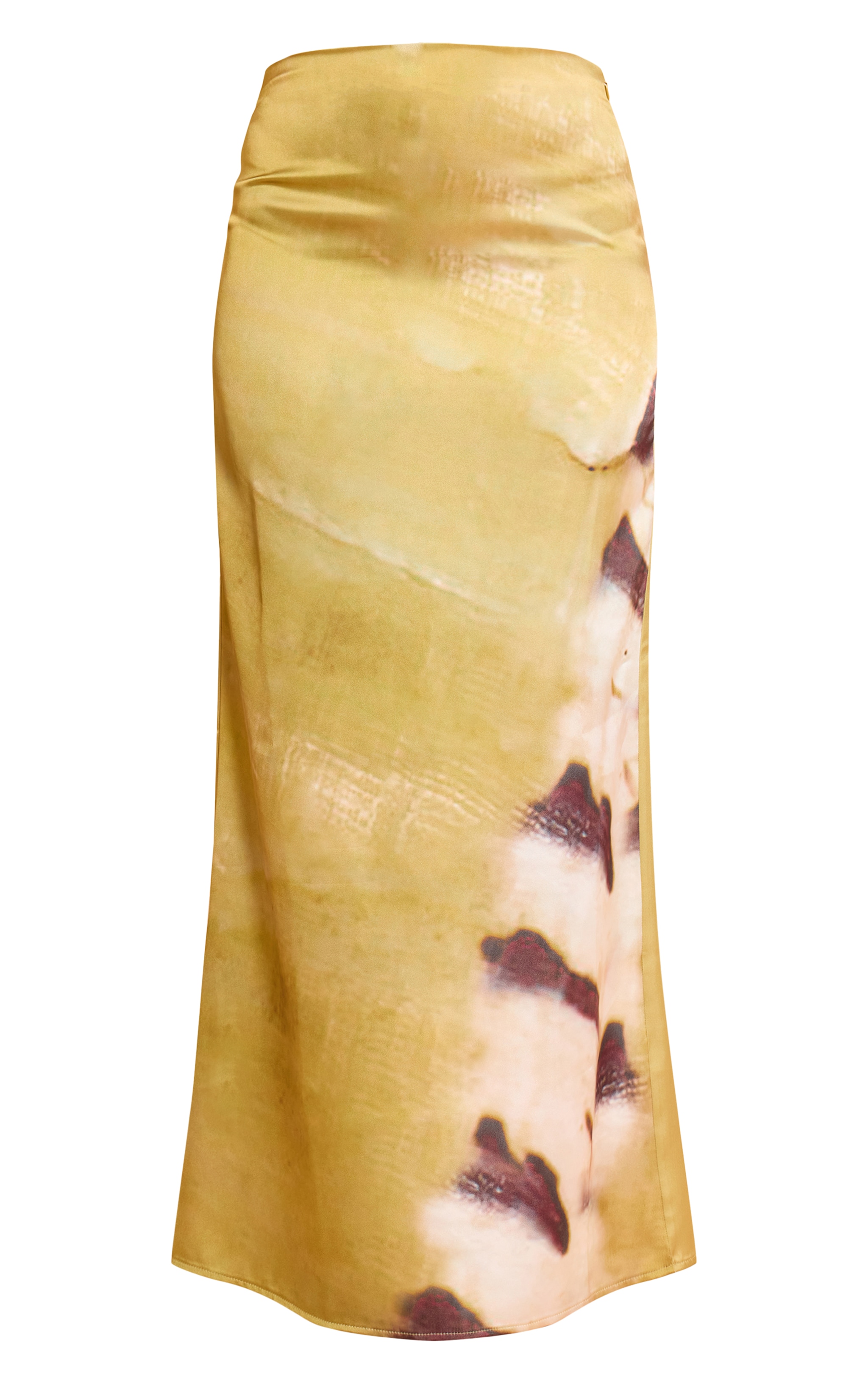 Lime Shell Print Floaty Maxi Skirt image 5