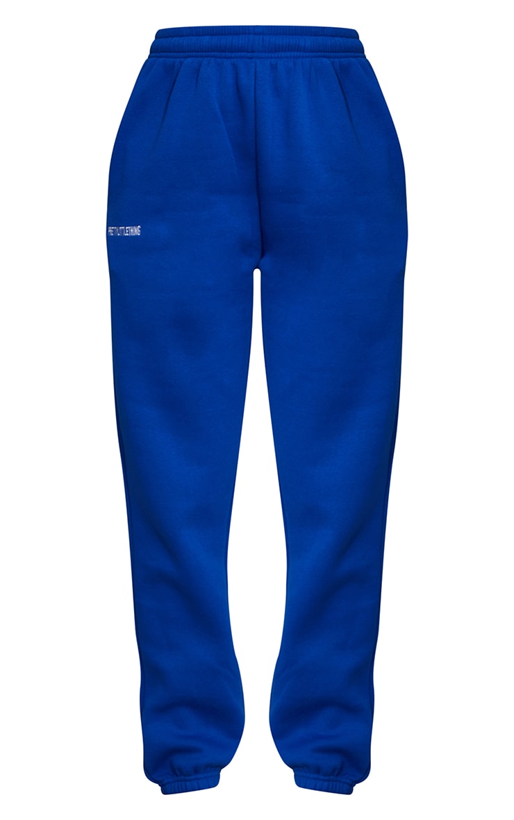 PRETTYLITTLETHING Cobalt Block Embroidered Track Pants image 5