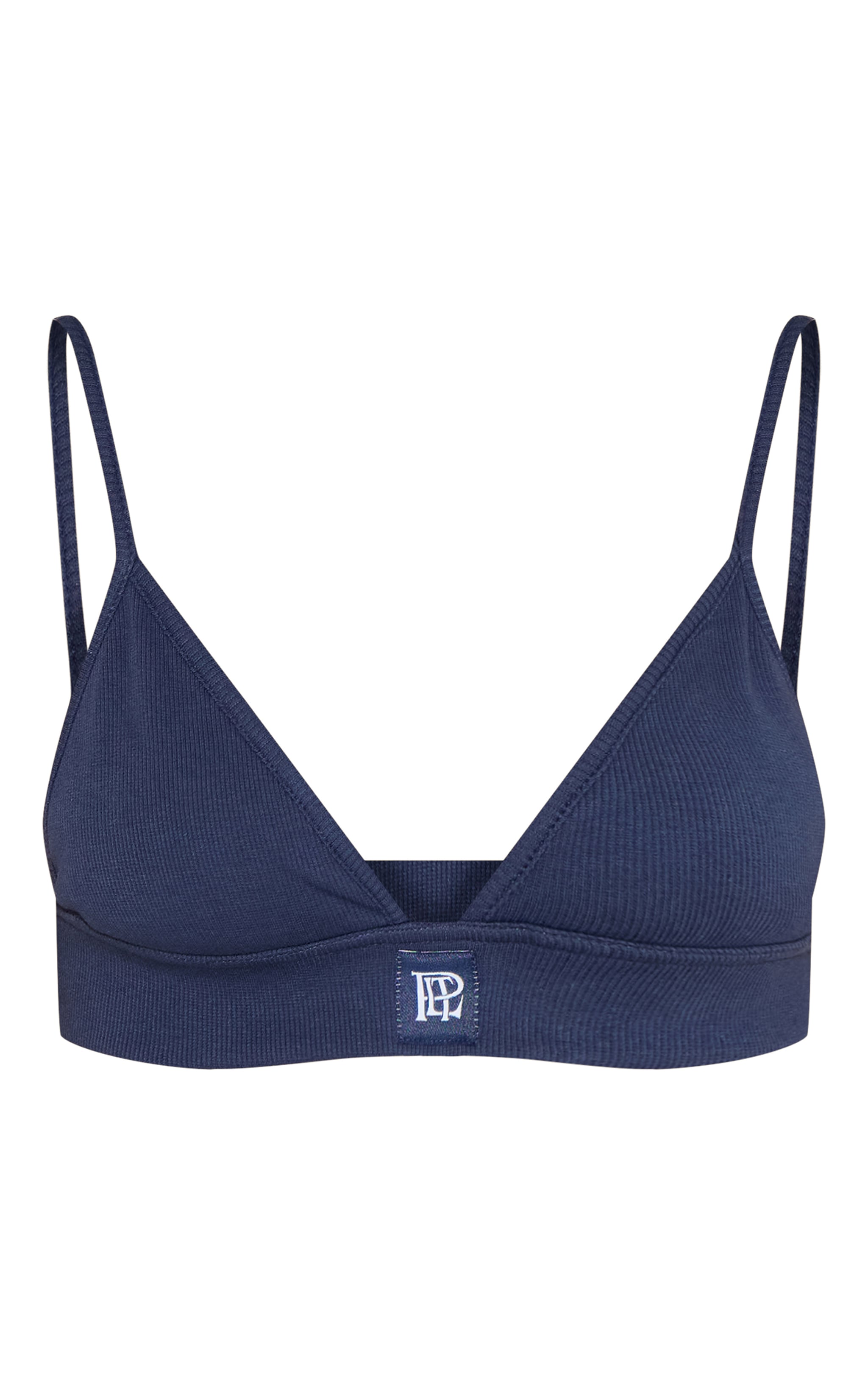 PrettyLittleThing Navy Sleep Tonal Elasticated Bra image 5