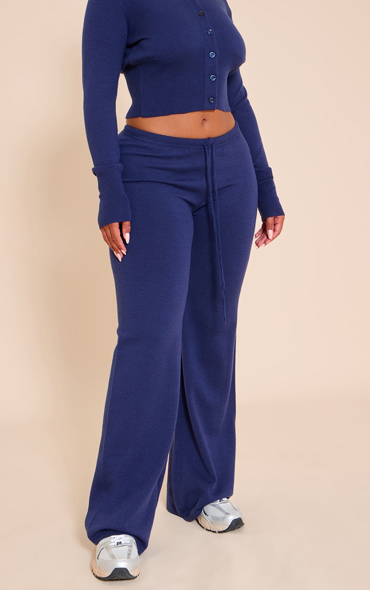 Shape NAVY Knitted Tie Waist Pants image 2
