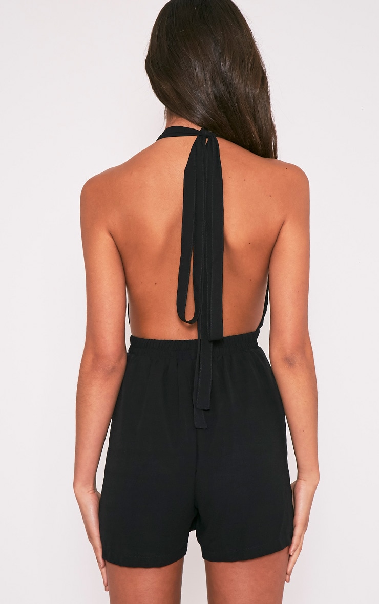 black halterneck jumpsuit uk