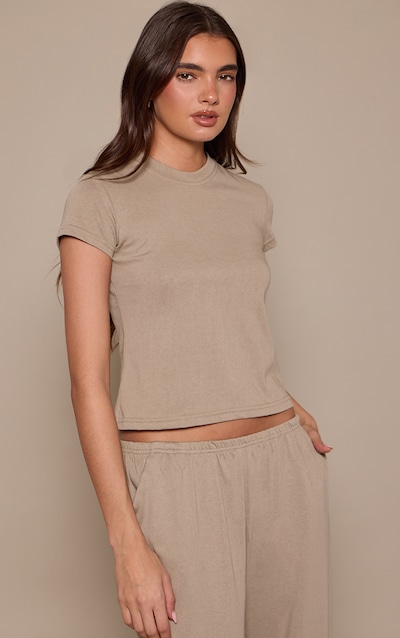 Sage Soft Textured Relaxed Short Sleeve T-Shirt