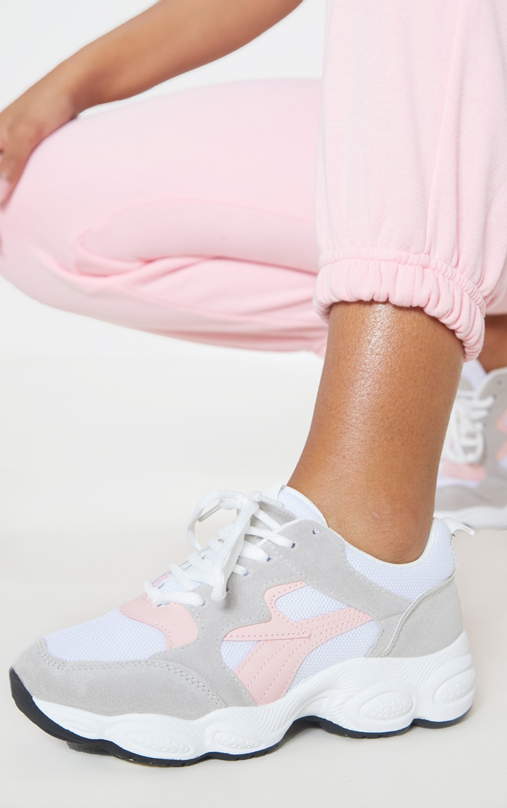 Grey Basic Chunky Sneakers