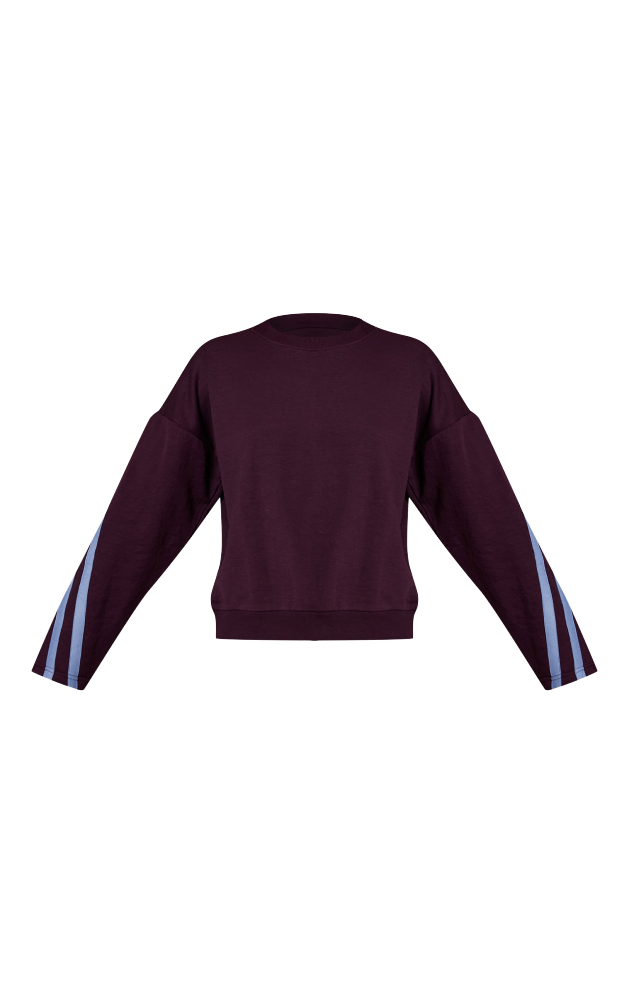 Sweat oversize violet à rayures contrastées image 5