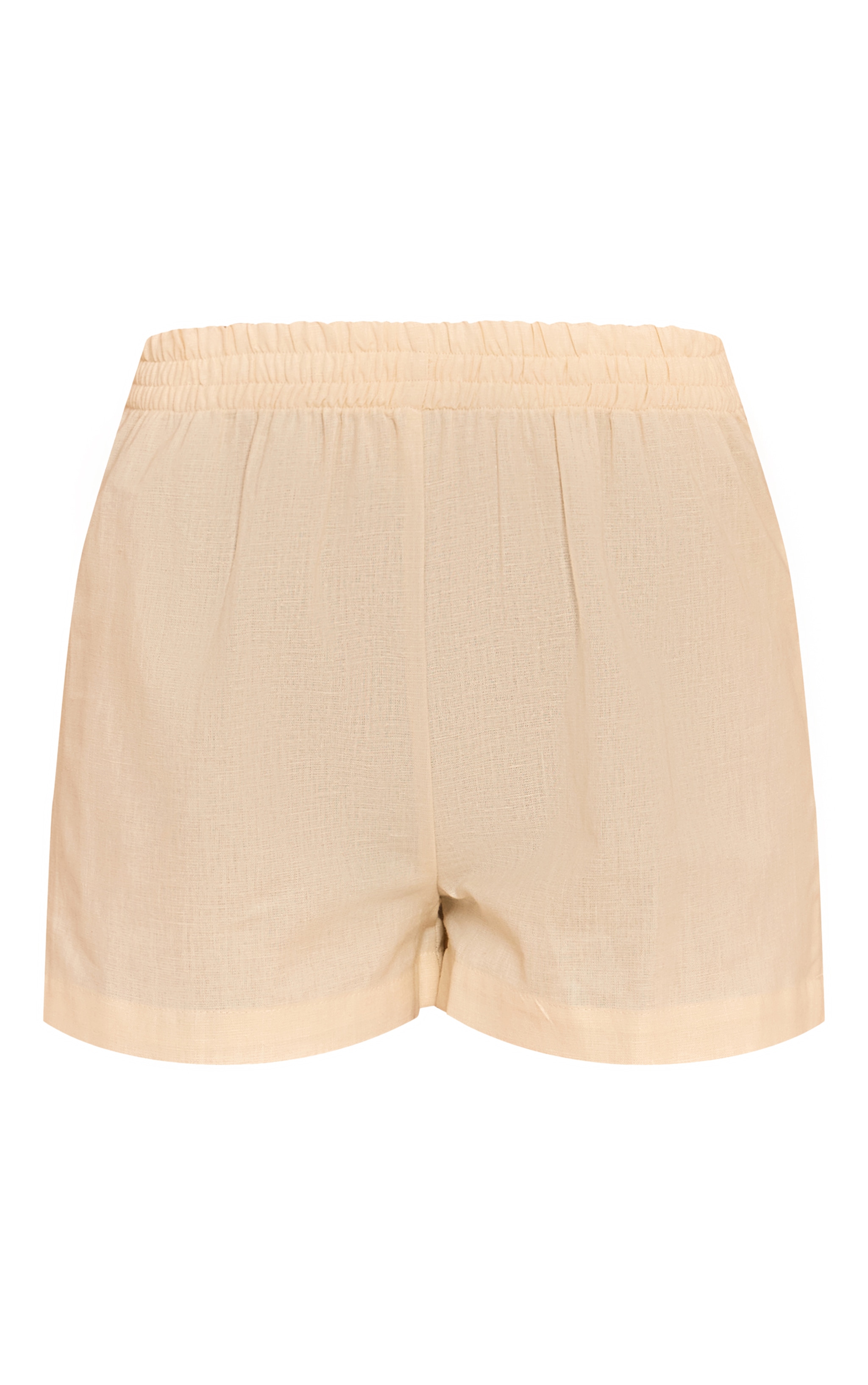 Petite Almond Woven High Rise Shorts image 6