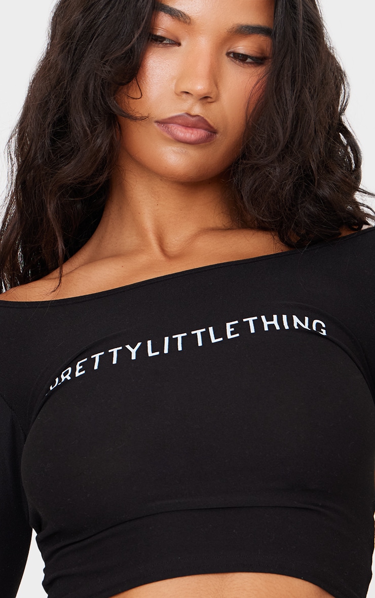 PRETTYLITTLETHING Black Long Sleeve Top image 4