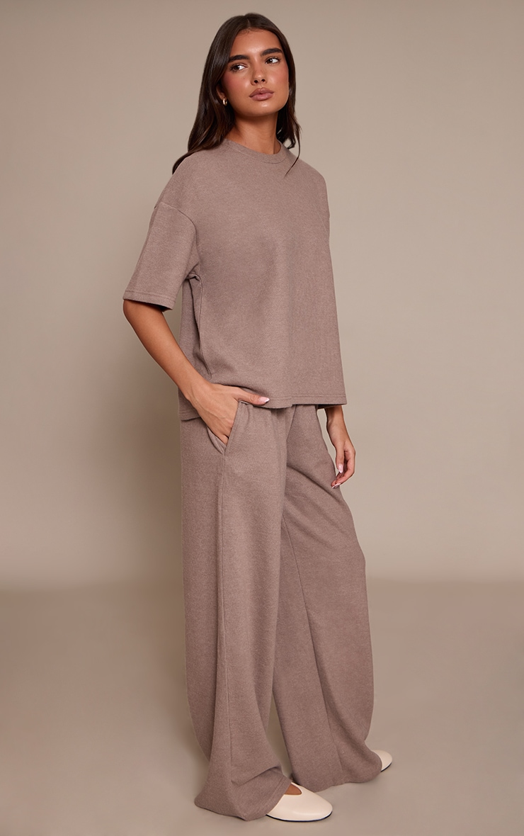 Mushroom Soft Touch Wide Leg Pant image 2