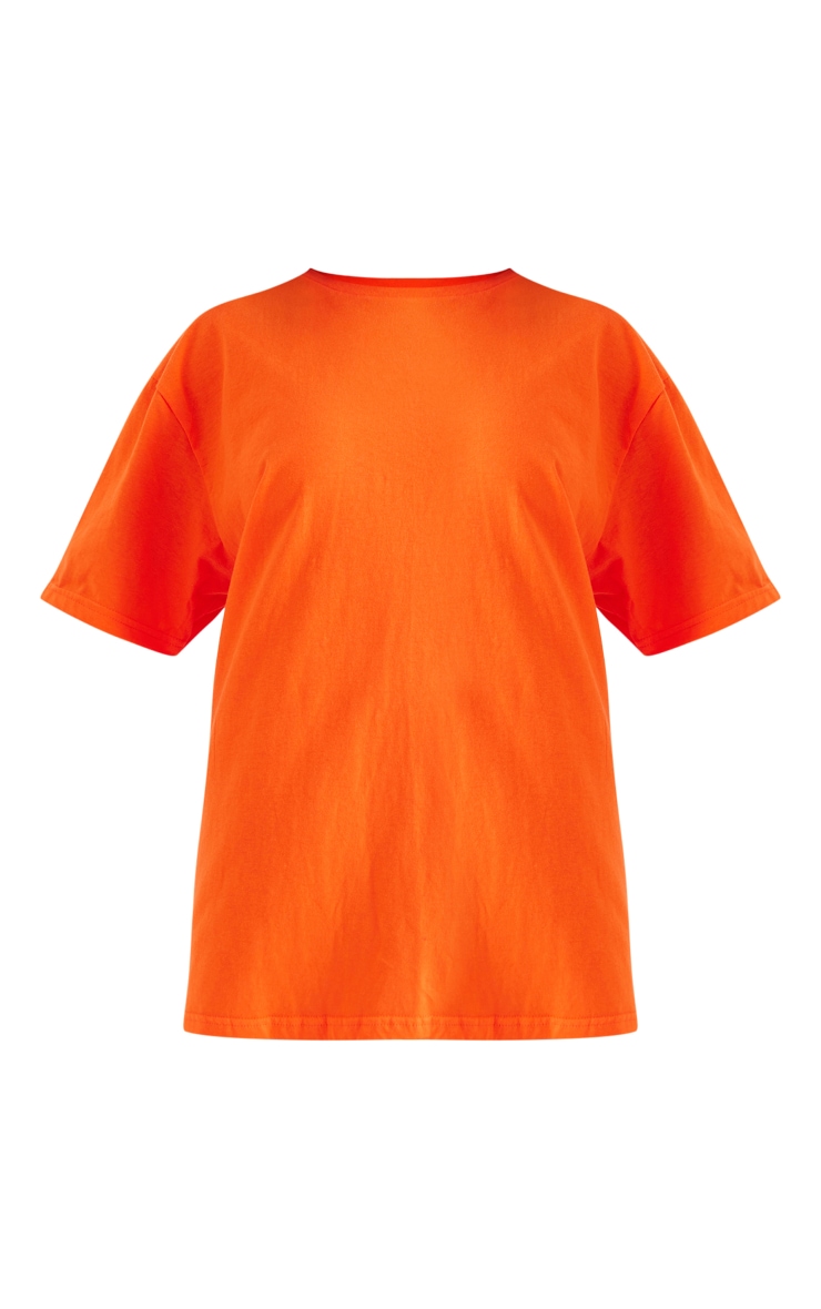 Orange Karma Back Print T Shirt image 5