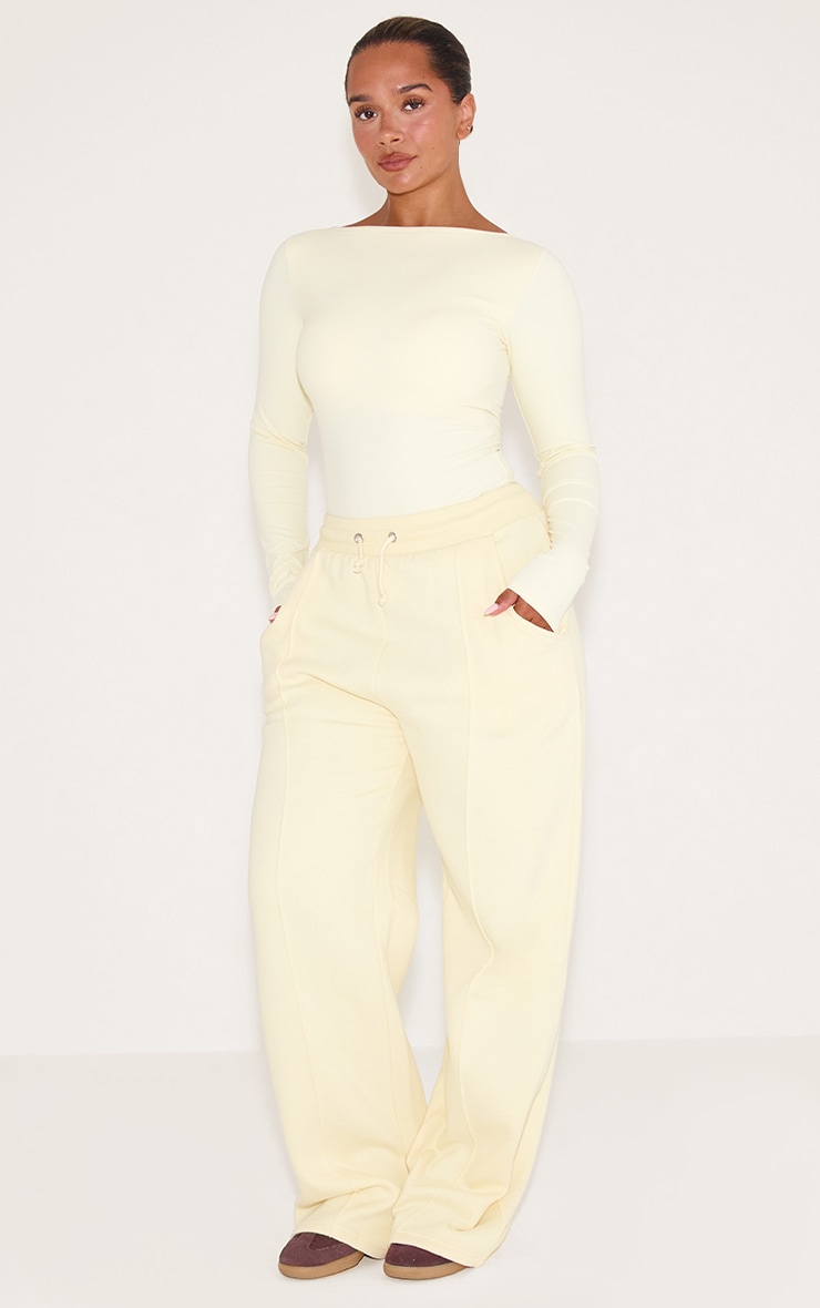 Shape Body manches longues en Sculpt crème au beurre à soutien-gorge intégré et col bateau image 3