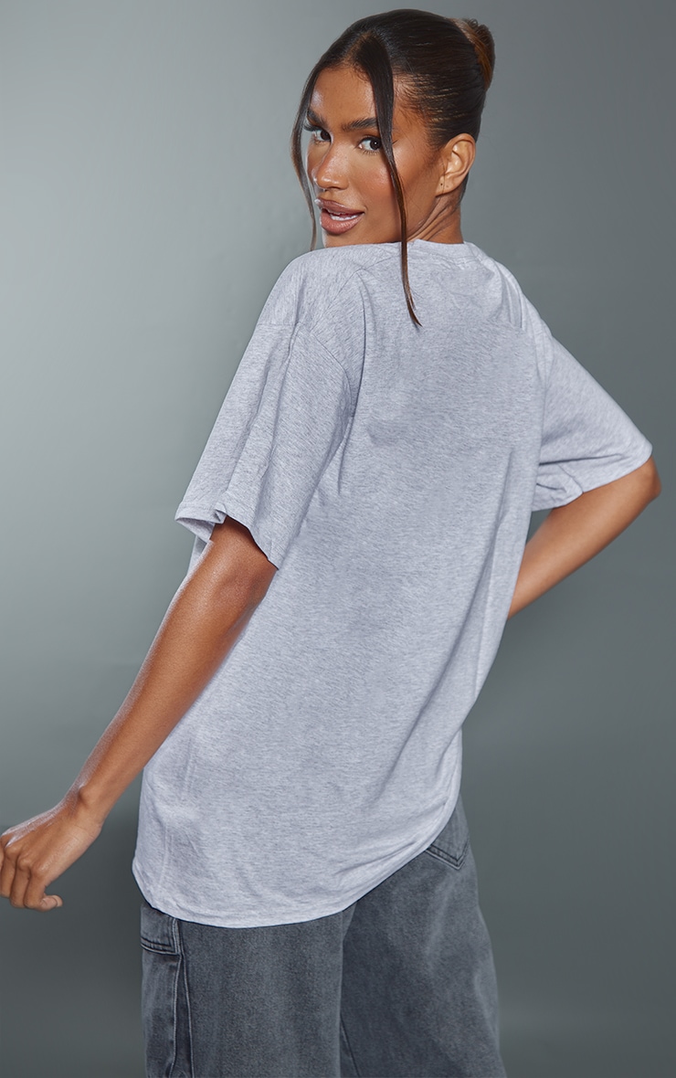T-shirt rayé - Gris chiné et ivoire