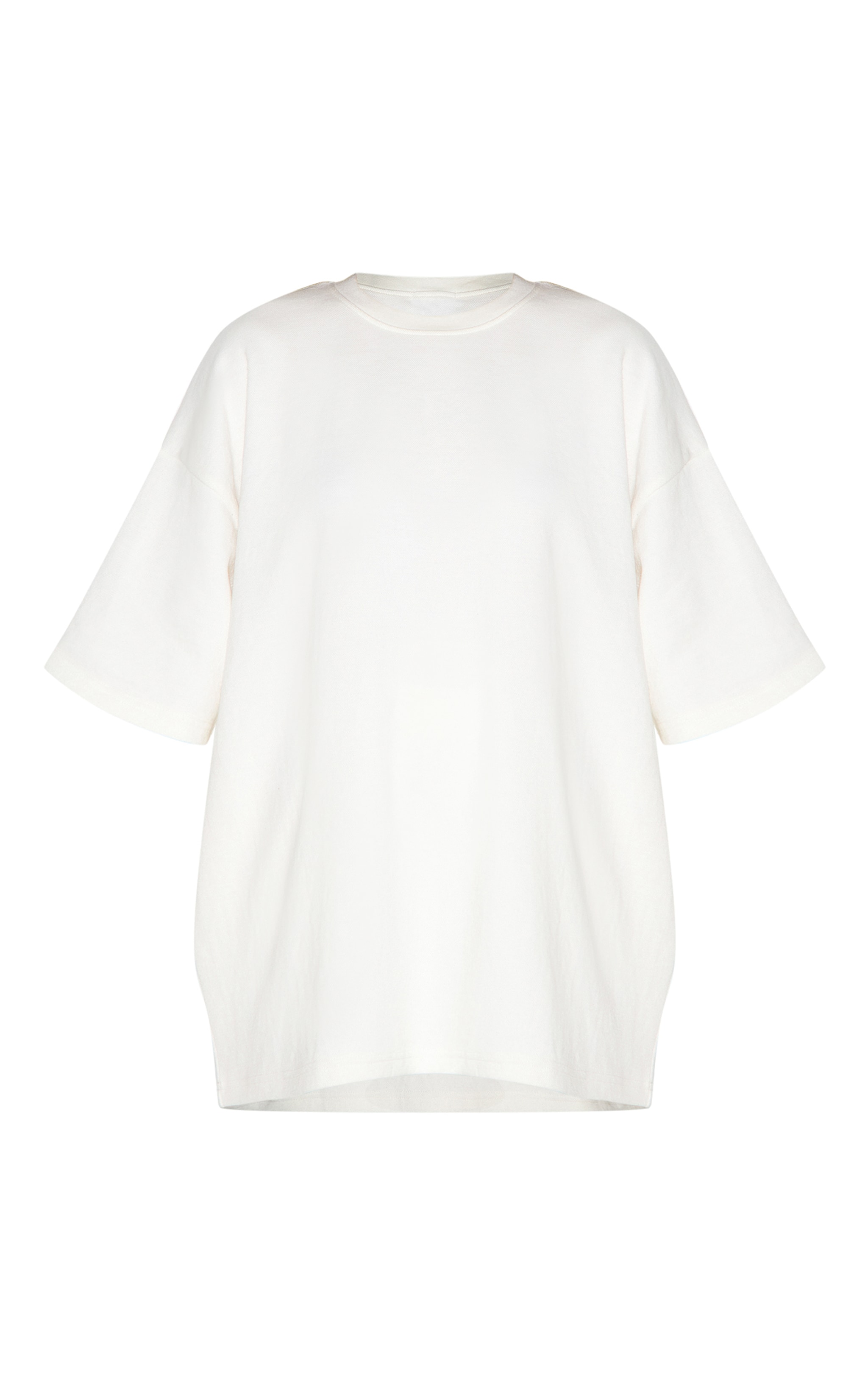 Cream Jersey Oversized T-shirt image 5