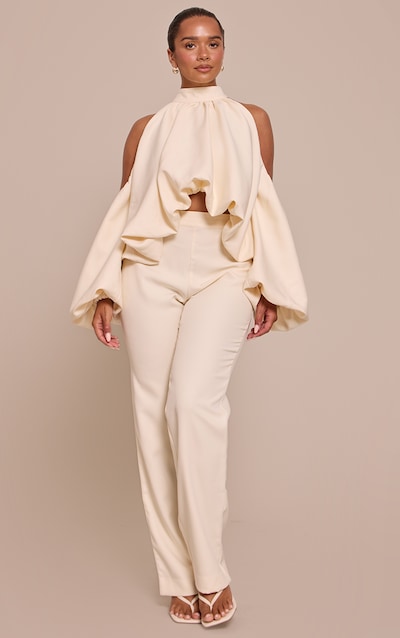 Shape Butter Cream Tailored Straight Leg Pants