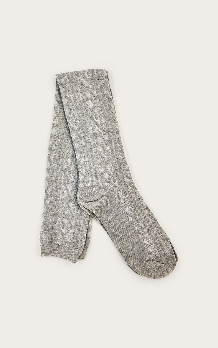 Chaussettes hautes en mesh gris clair image 2