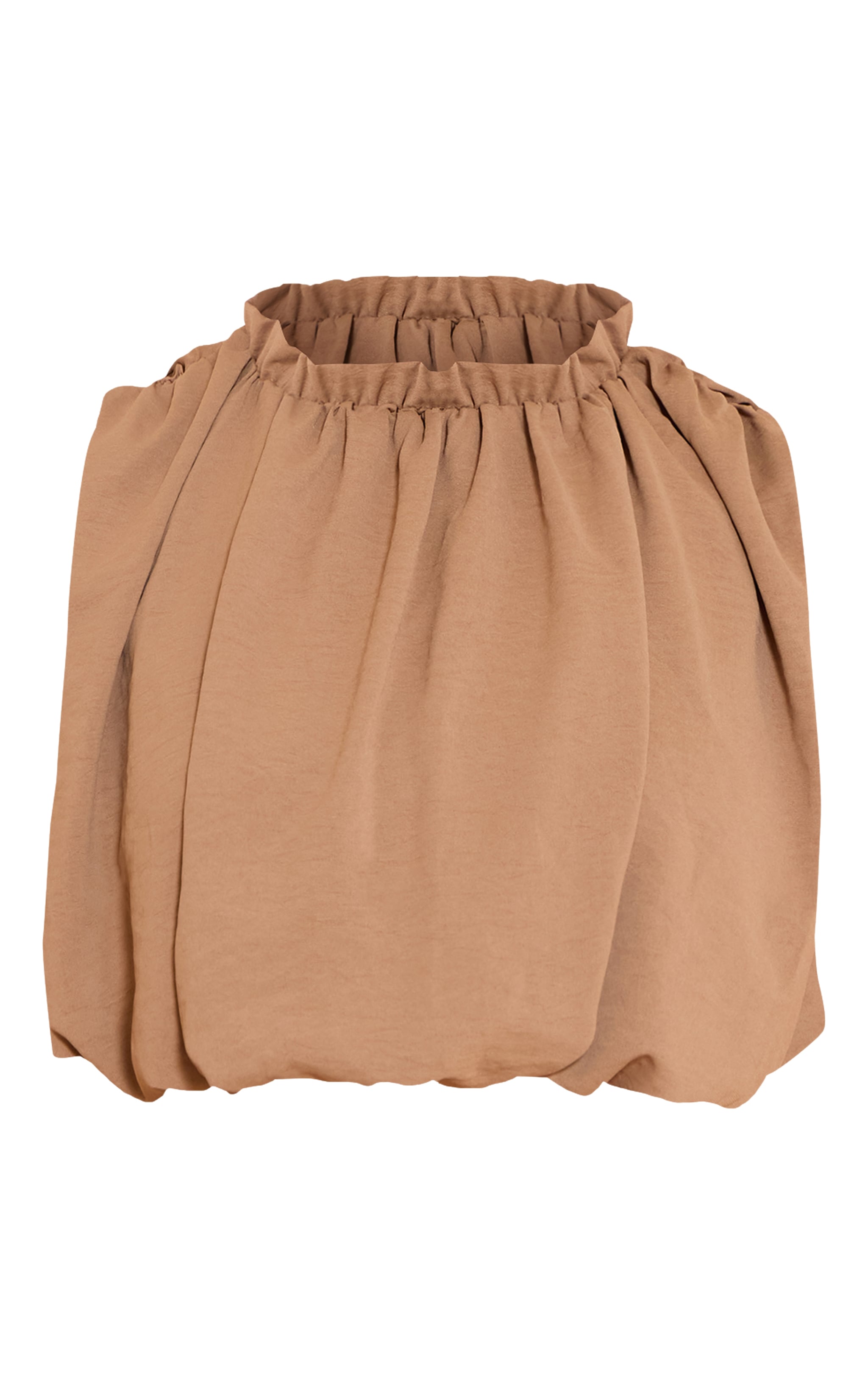 Shape Khaki Hammered Satin Baloon Blouse image 5