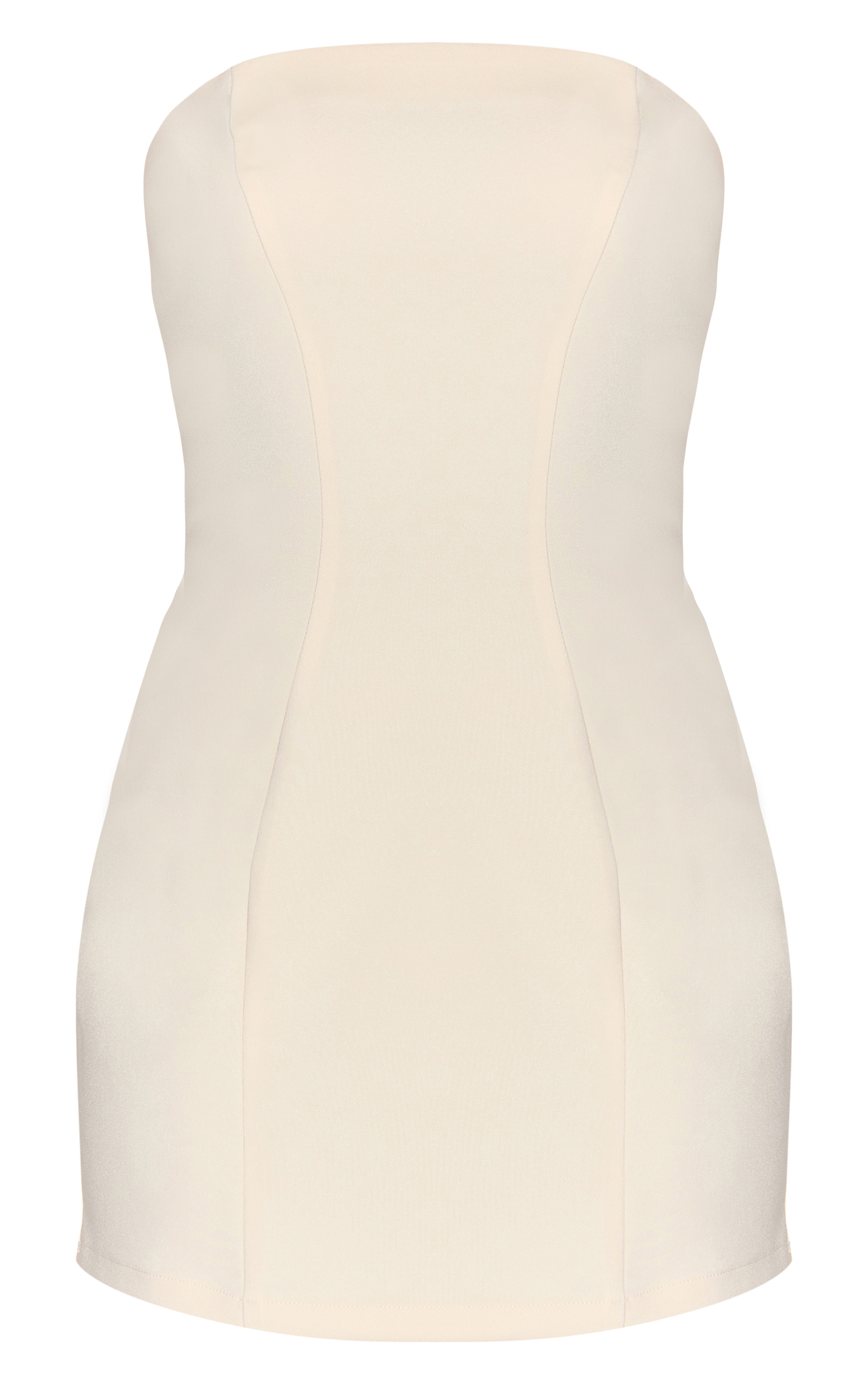 Robe Mini Crème Ajustée, Taille Petite image 5