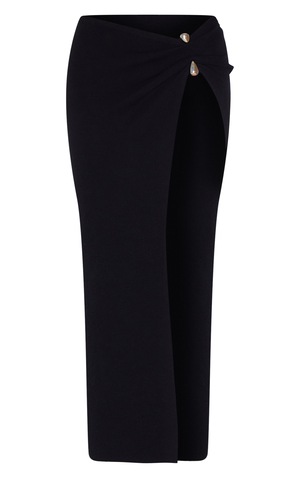 Side Folding Skirt Black