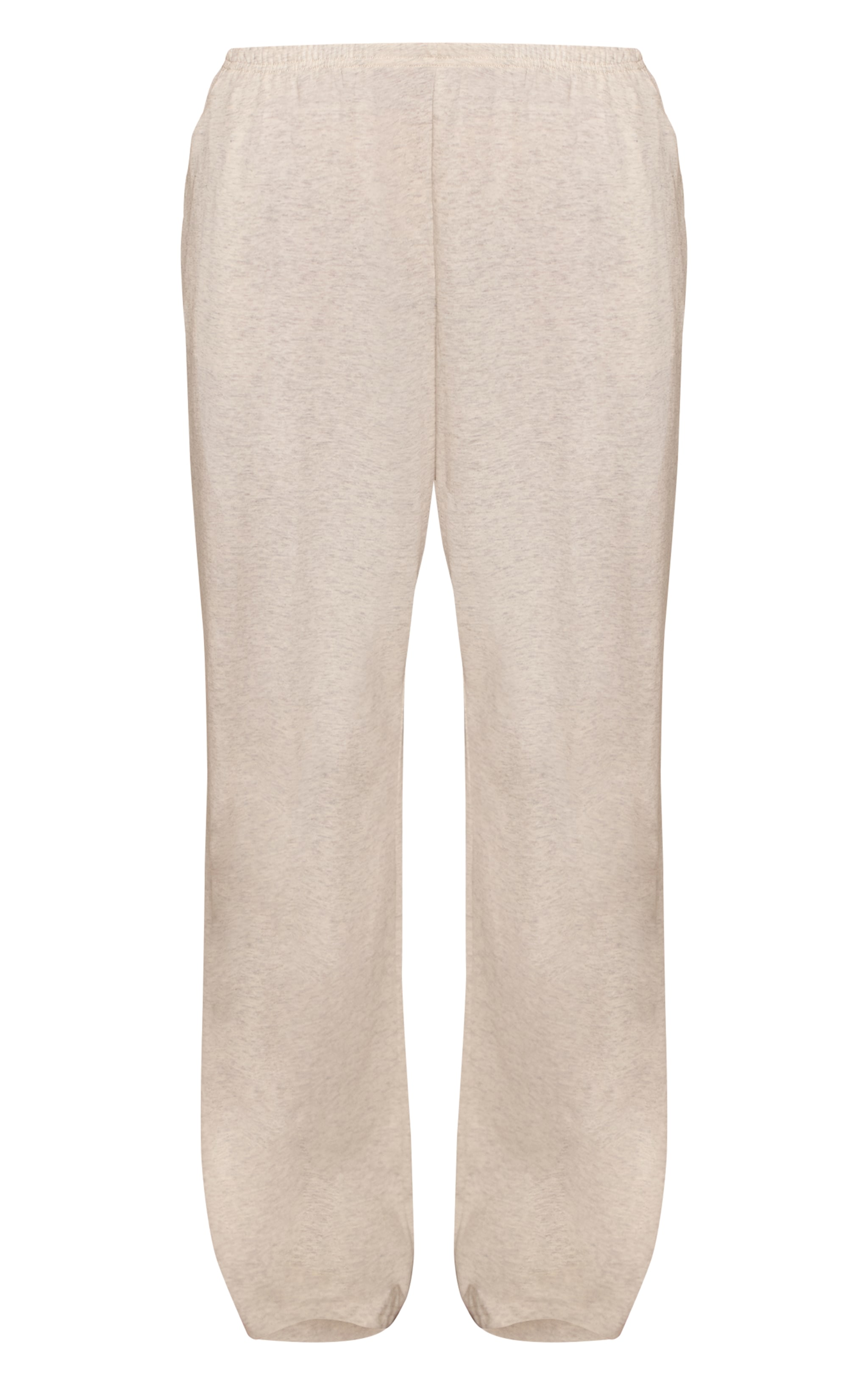 Grey Marl Soft Textured Relaxed Wide Leg Pant  image 5