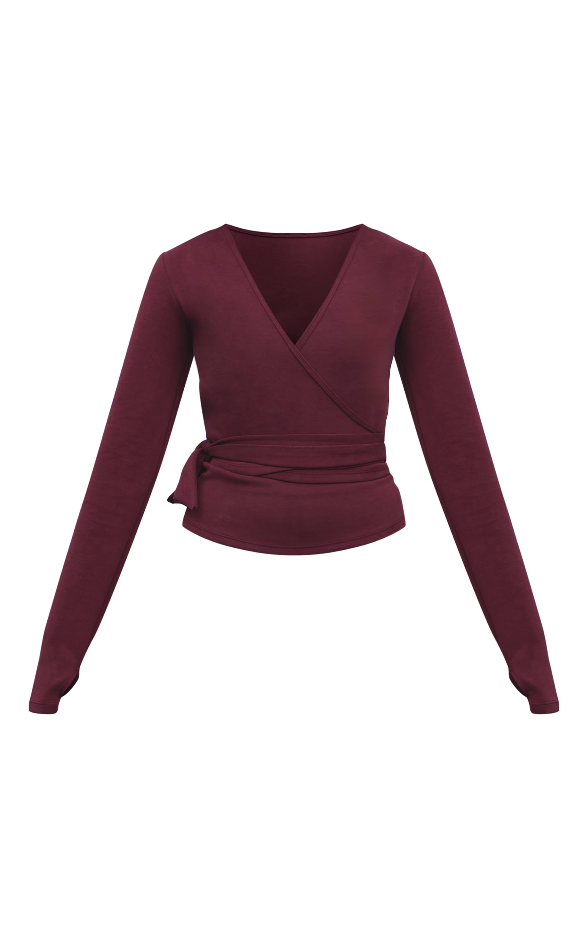 Plum Super Soft Wrap Top image 5