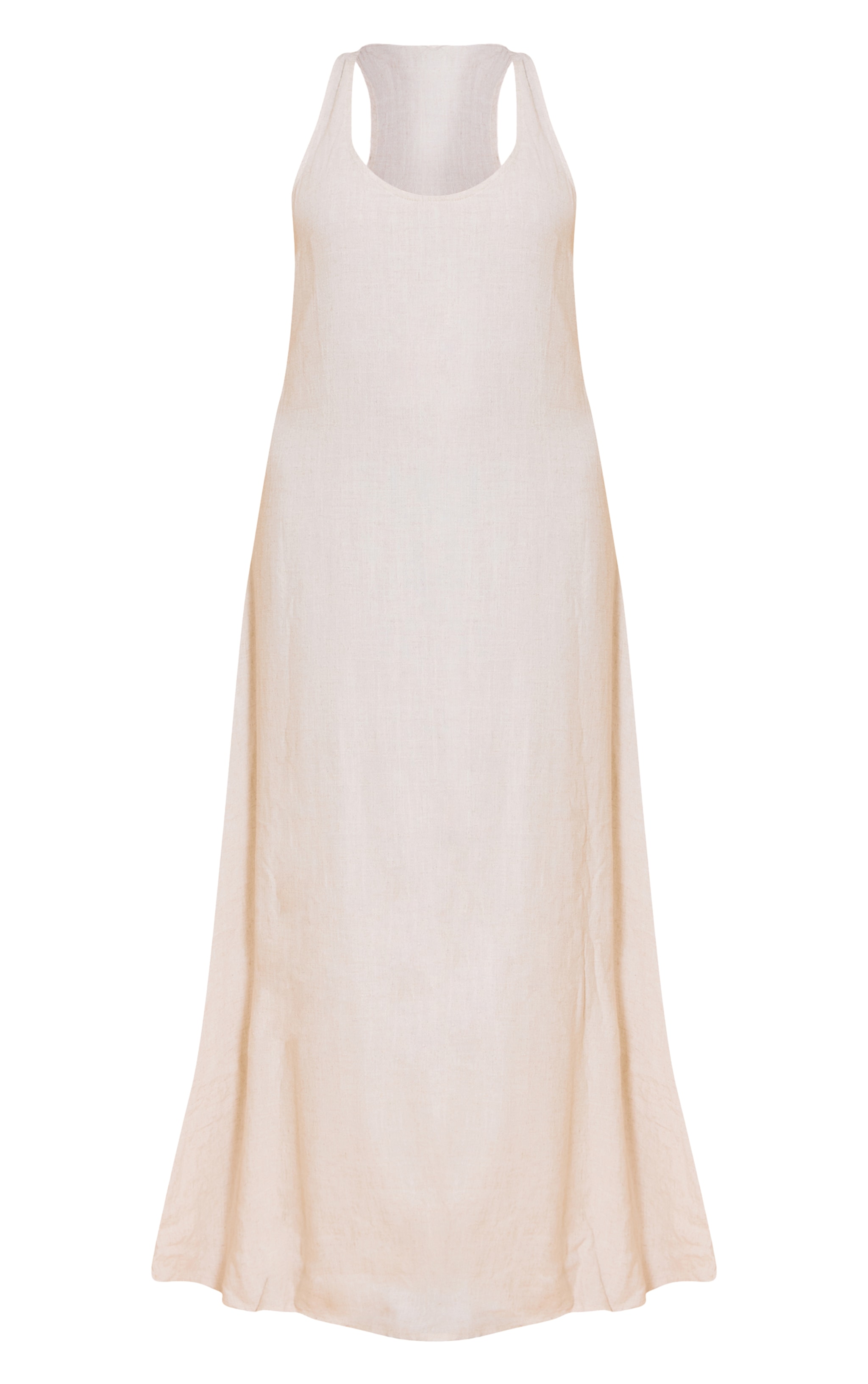 Plus Natural Textured Scoop Neck Maxi Dress image 5