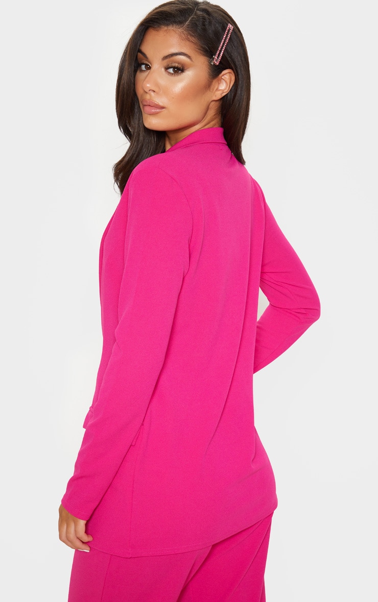 pink fitted blazer