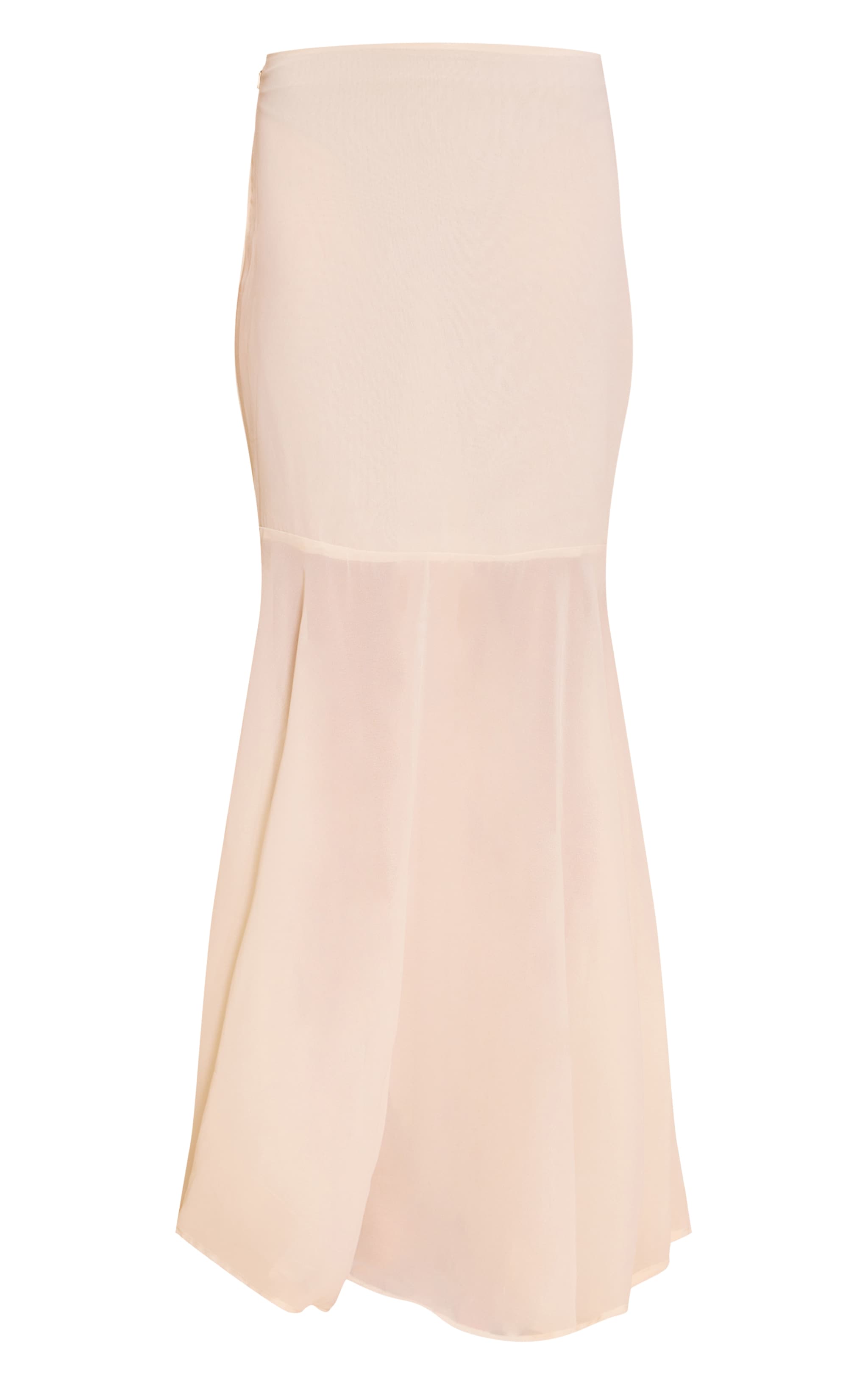 Almond Chiffon Fishtail Maxi Skirt image 5