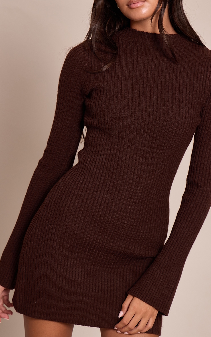 Chocolate Rib Knitted Dress image 4