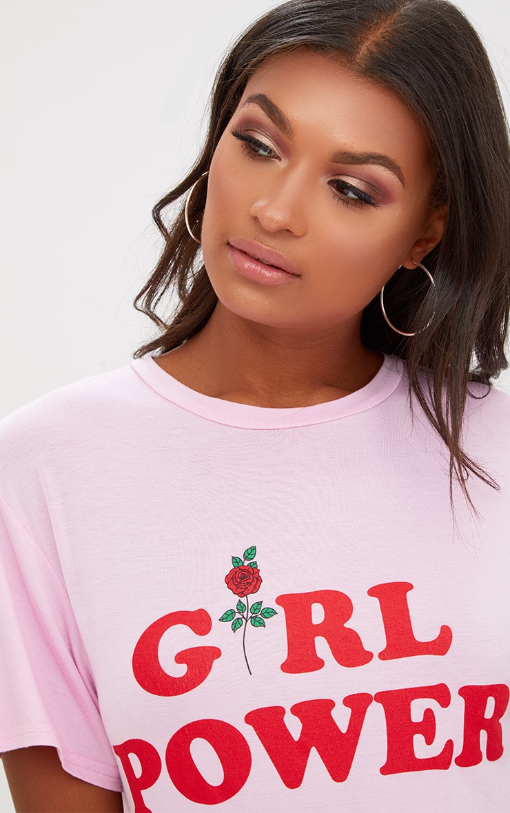 Pink Girl Power T Shirt Dress. Dresses PrettyLittleThing