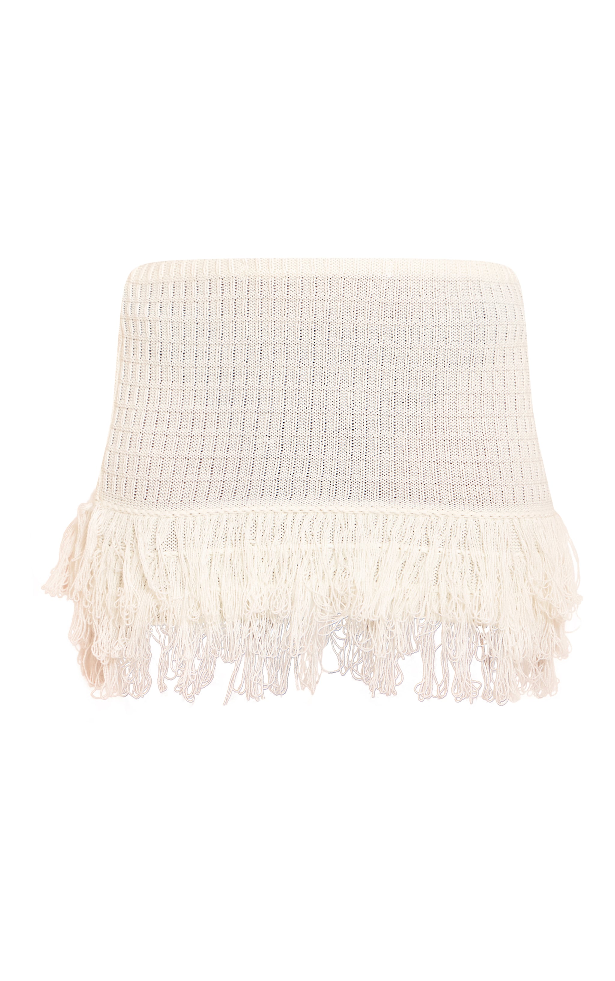 Cream Loop Knit Mini Skirt image 6