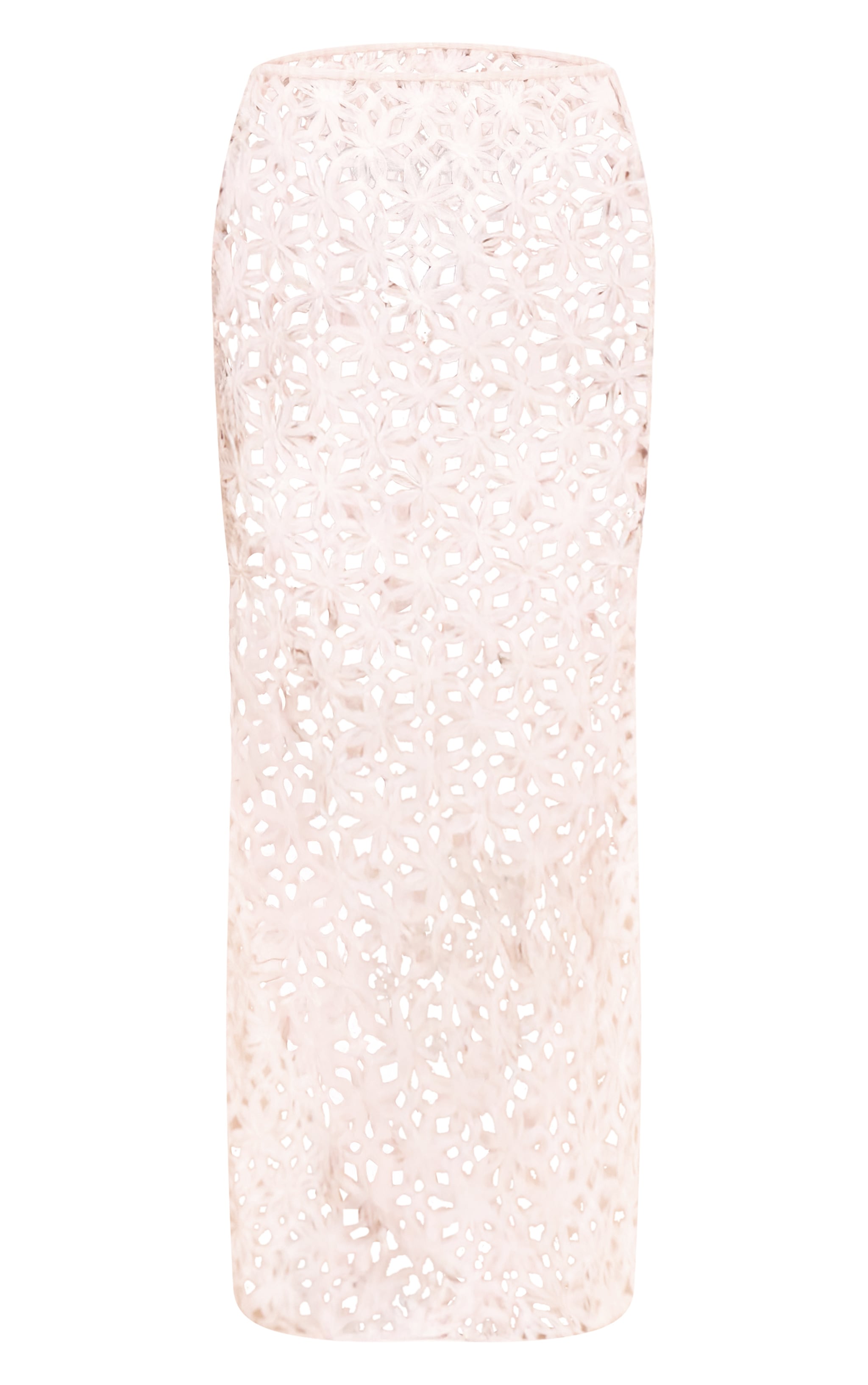 Natural Textured Floral Maxi Skirt image 5