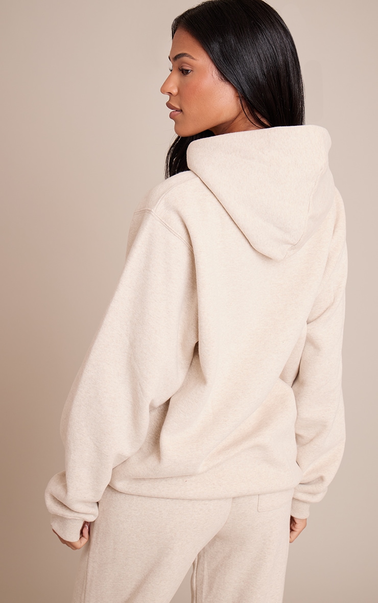 Tall Hoodie pullover oversize avoine image 2