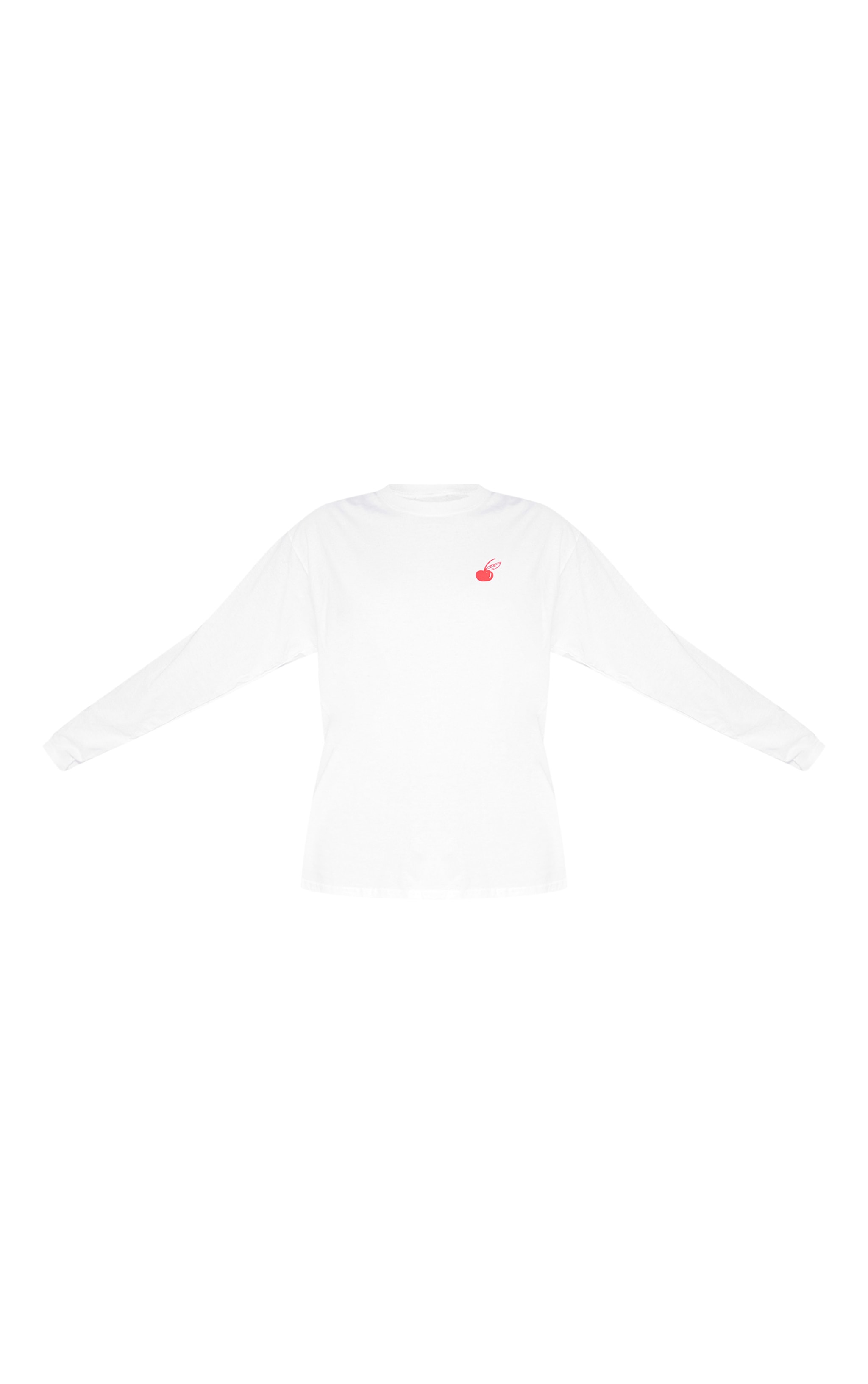 White New York Pies Oversized Long Sleeve T Shirt image 5