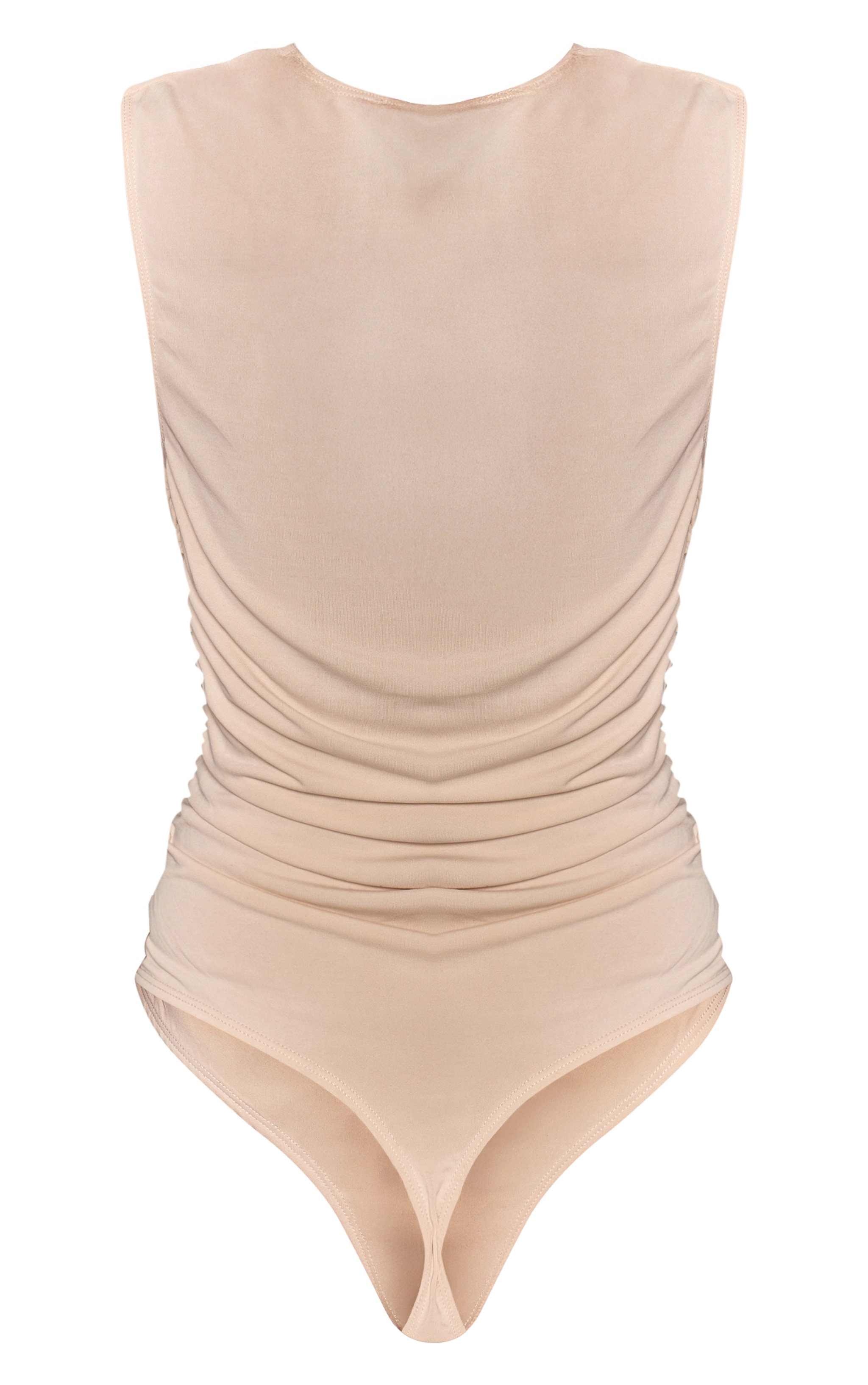 Cream Soft Touch Cowl Neck Bodysuit image 6