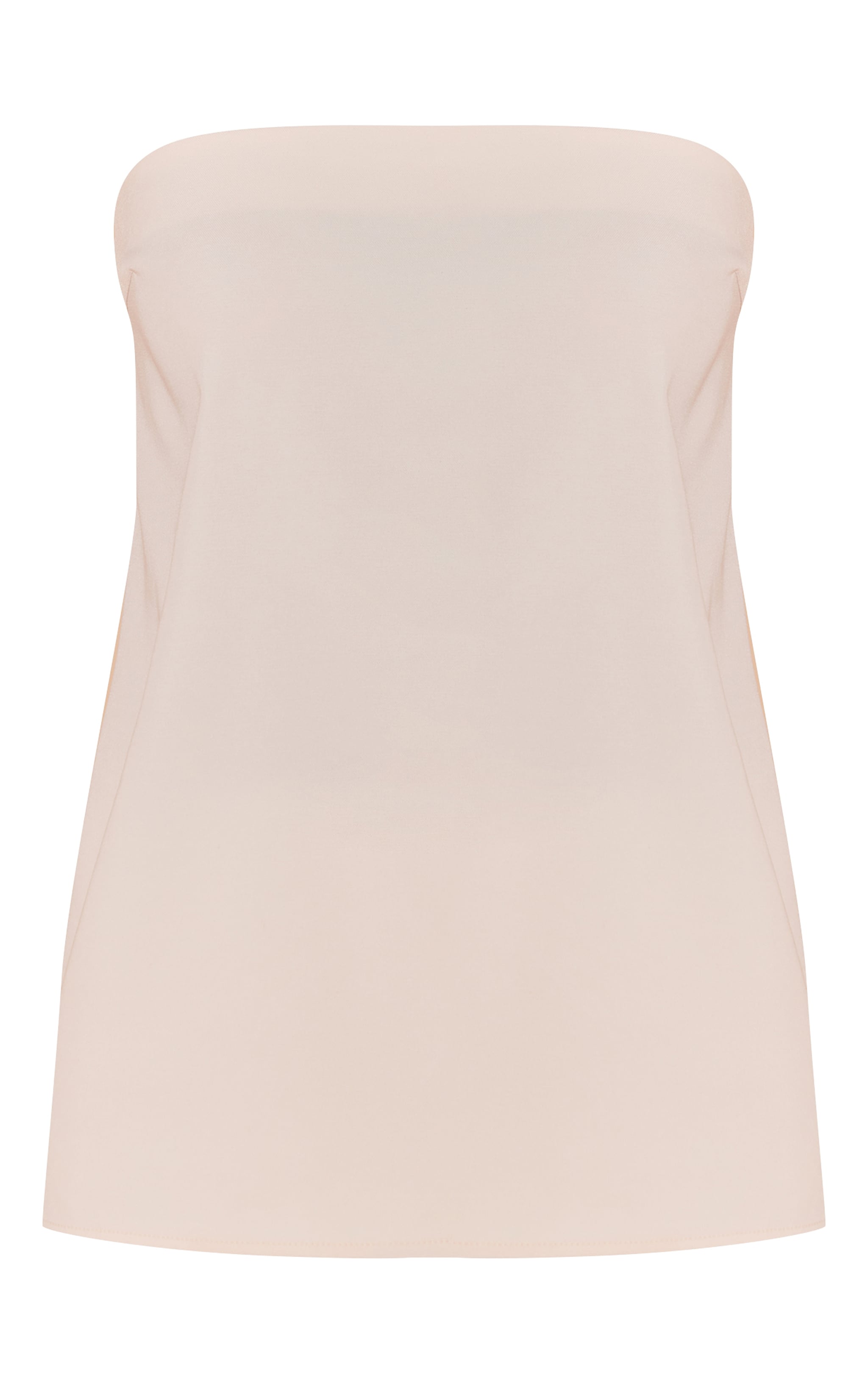 Cream Woven Bandeau Top image 5