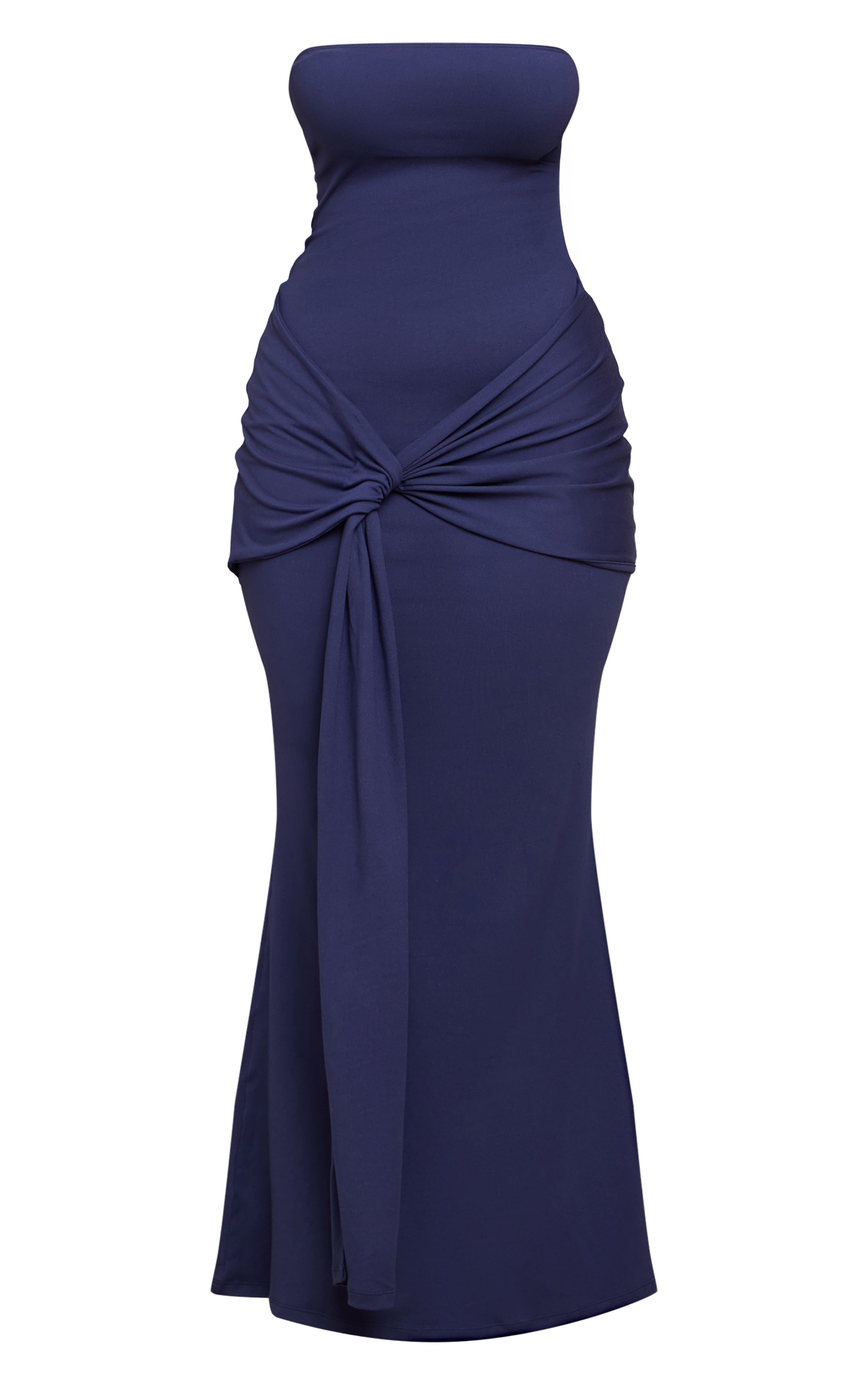 Shape Navy Sculpt Bandeau Wrap Drape Maxi Dress image 5