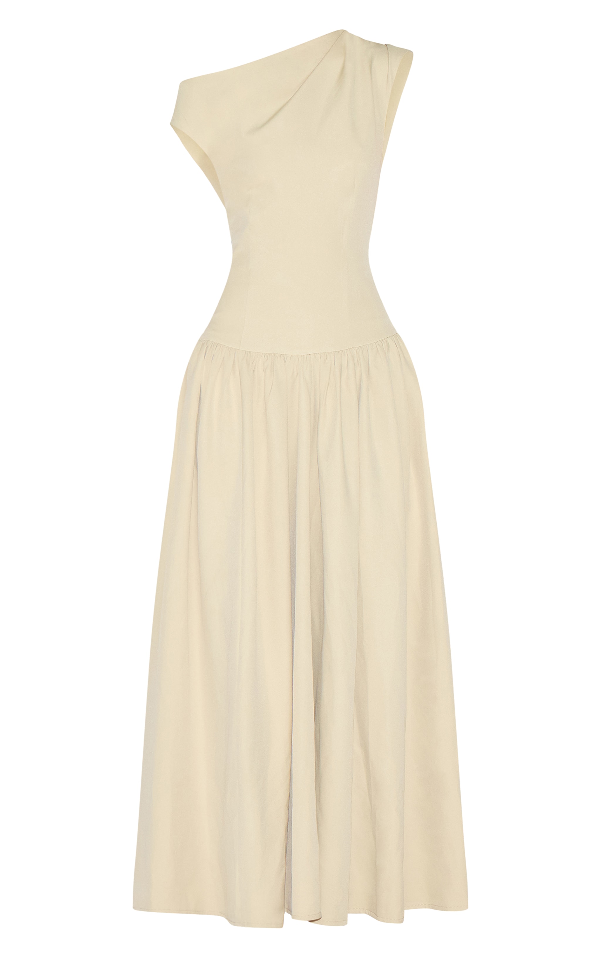 Clay Tailored Asymmetric Gathered Maxi Dress image 5