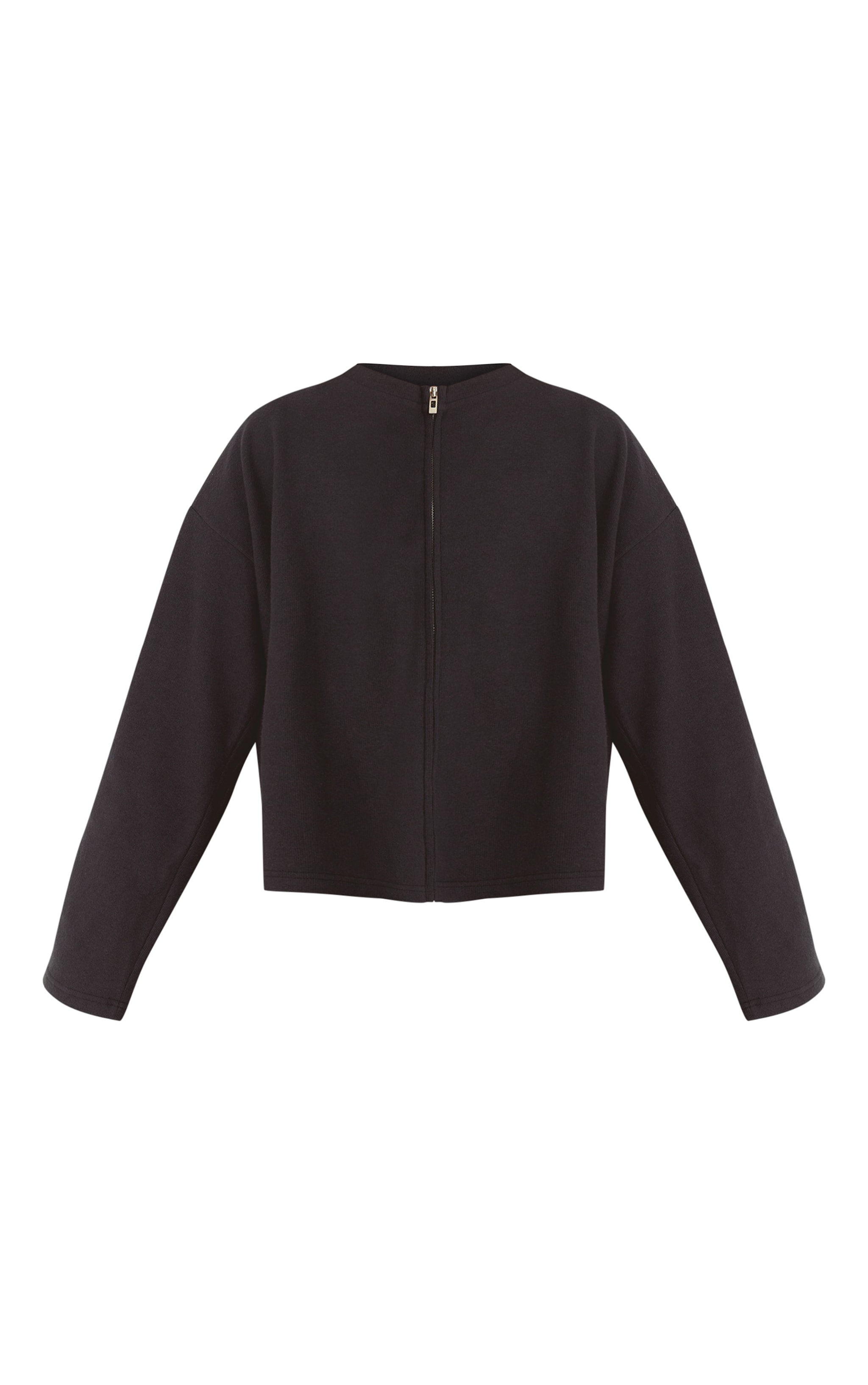 Sweat doux bleu marine à zip image 5