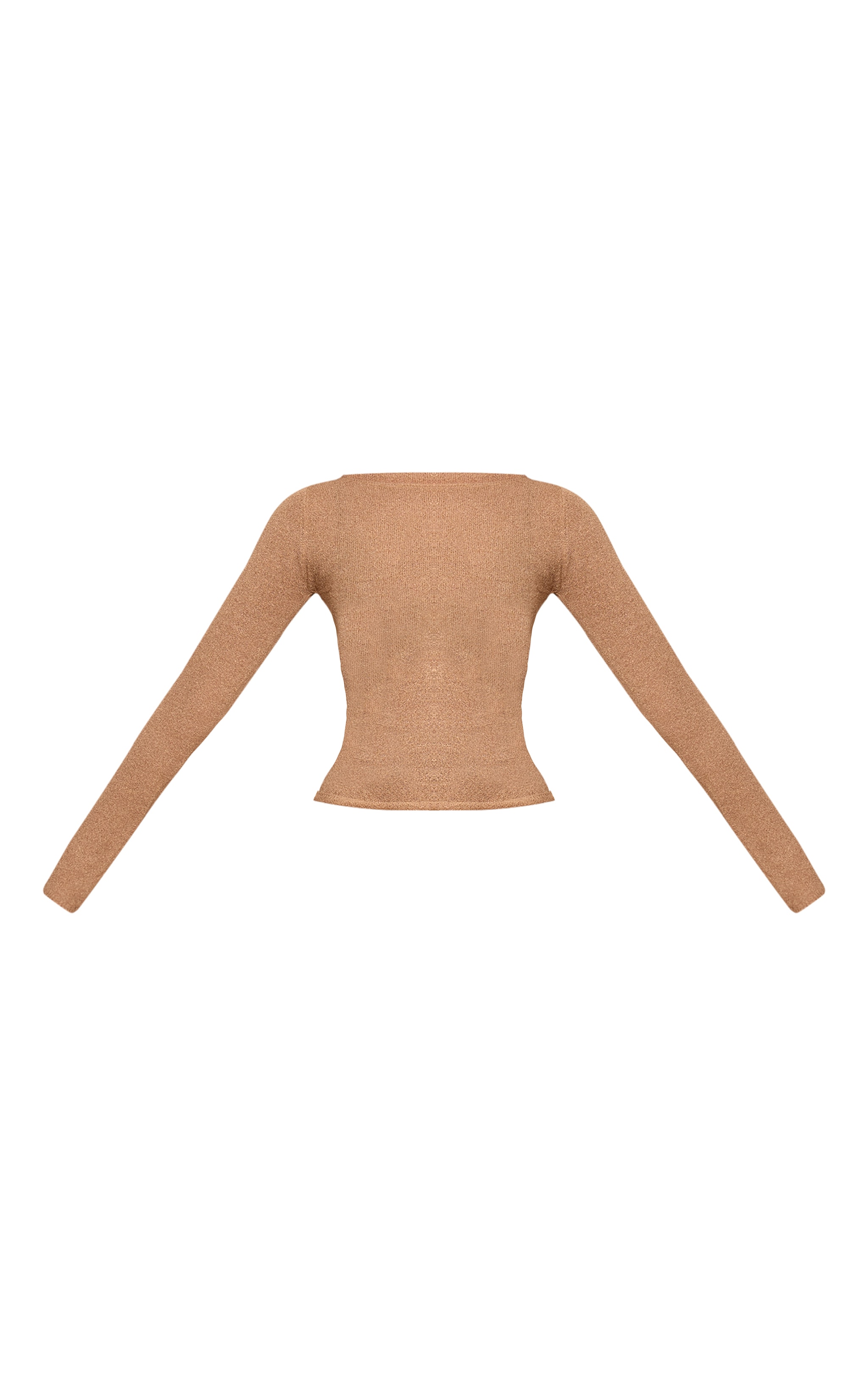 Cream Filagree Knit Slouchy Sweater image 5