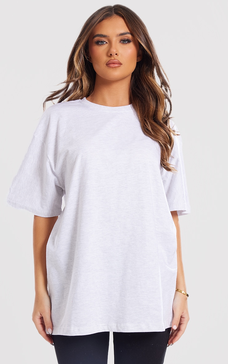 Ash Grey Boxy Oversized T Shirt image 3