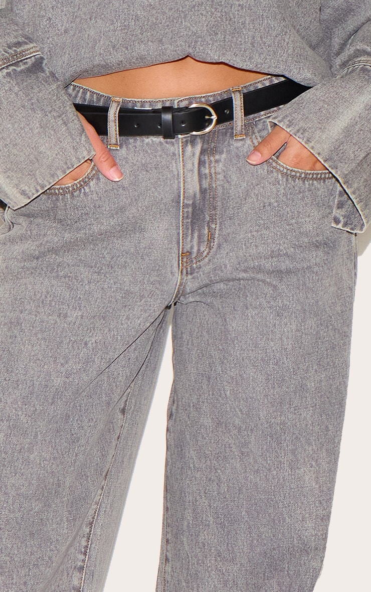 Jean style large ample gris image 4