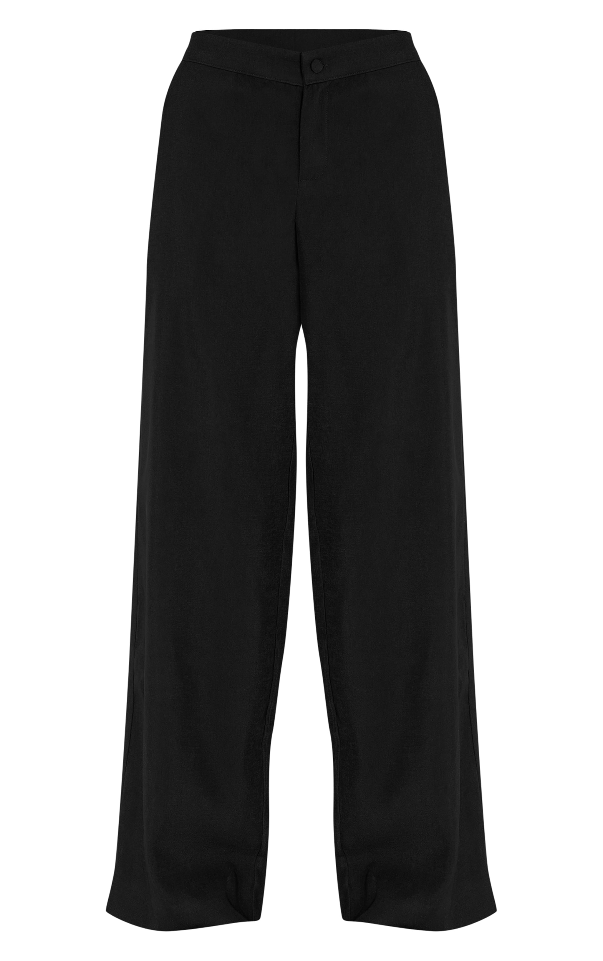 Black Heavy Weight Woven Pants image 5