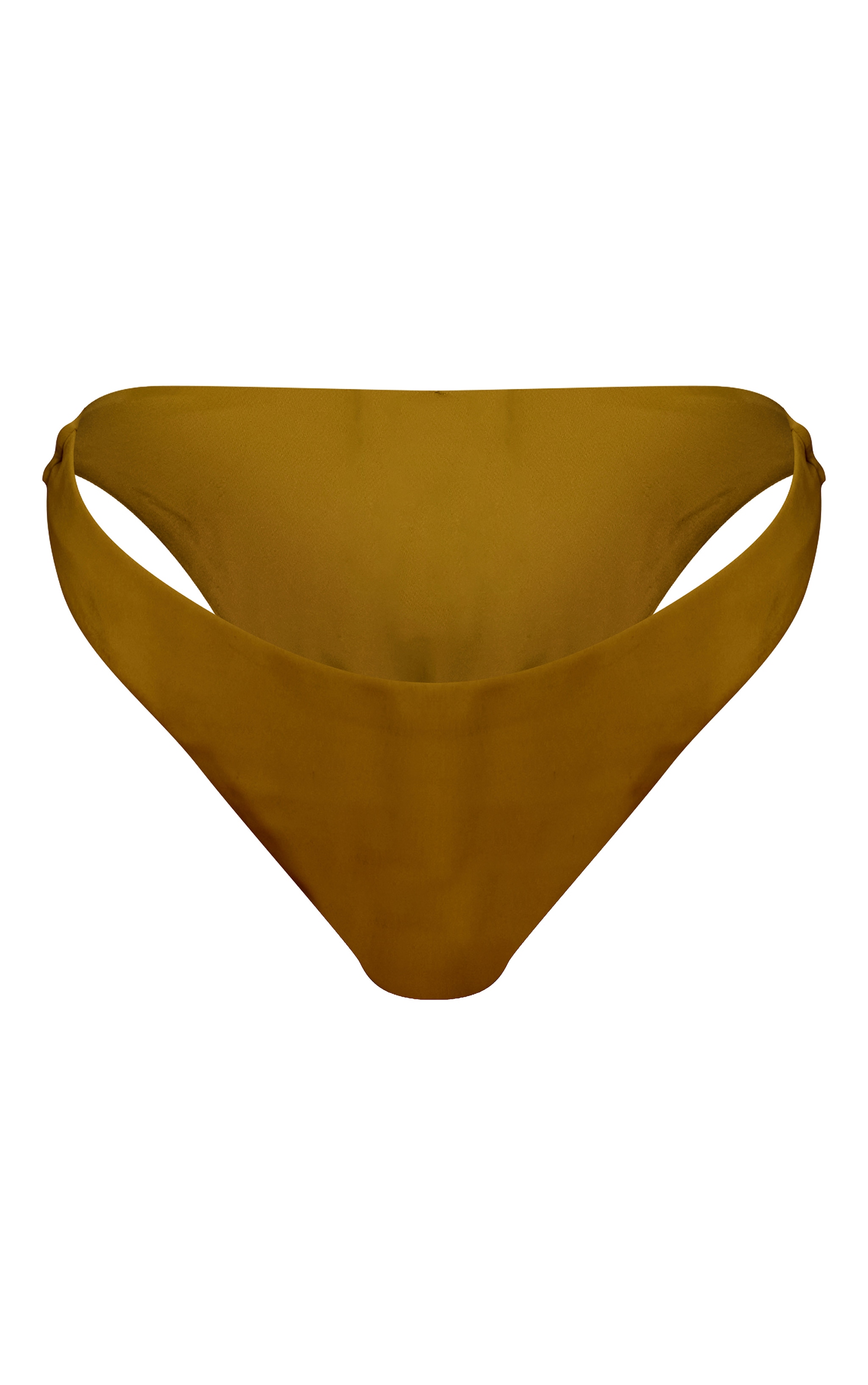 Olive High Leg Tanga Bikini Bottoms image 5