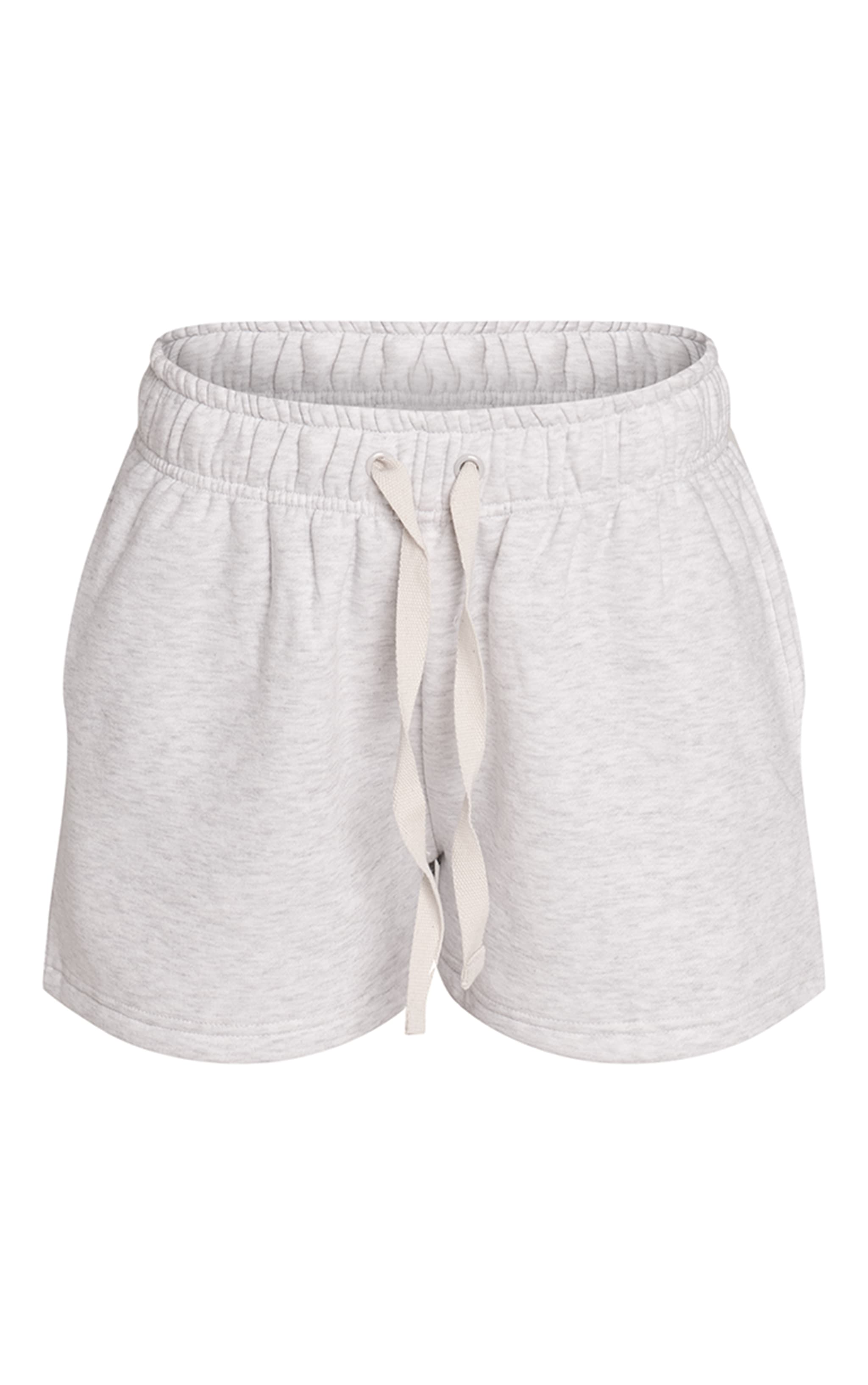 Ash Grey Contrast Drawcord Sweat Shorts image 6