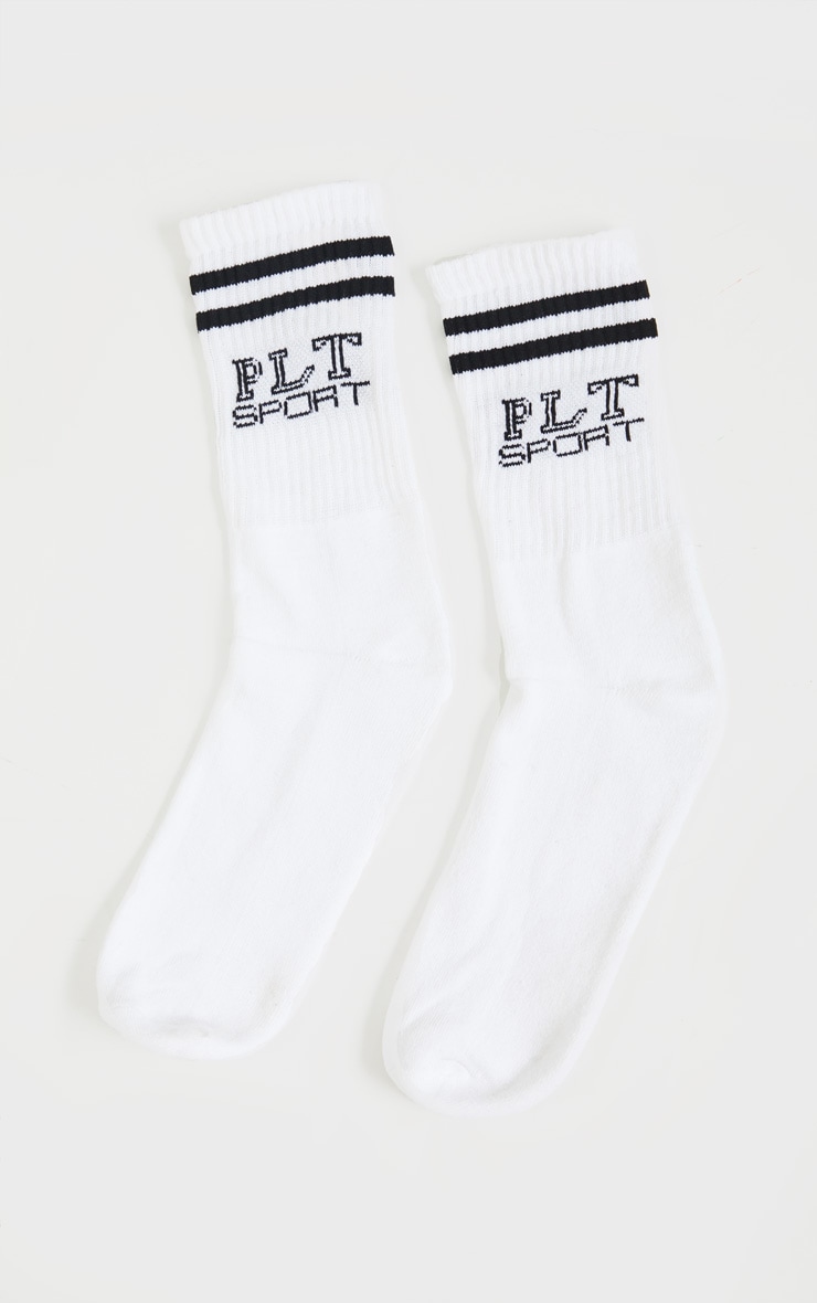 PRETTYLITTLETHING Chaussettes de sport blanc éclatant image 4