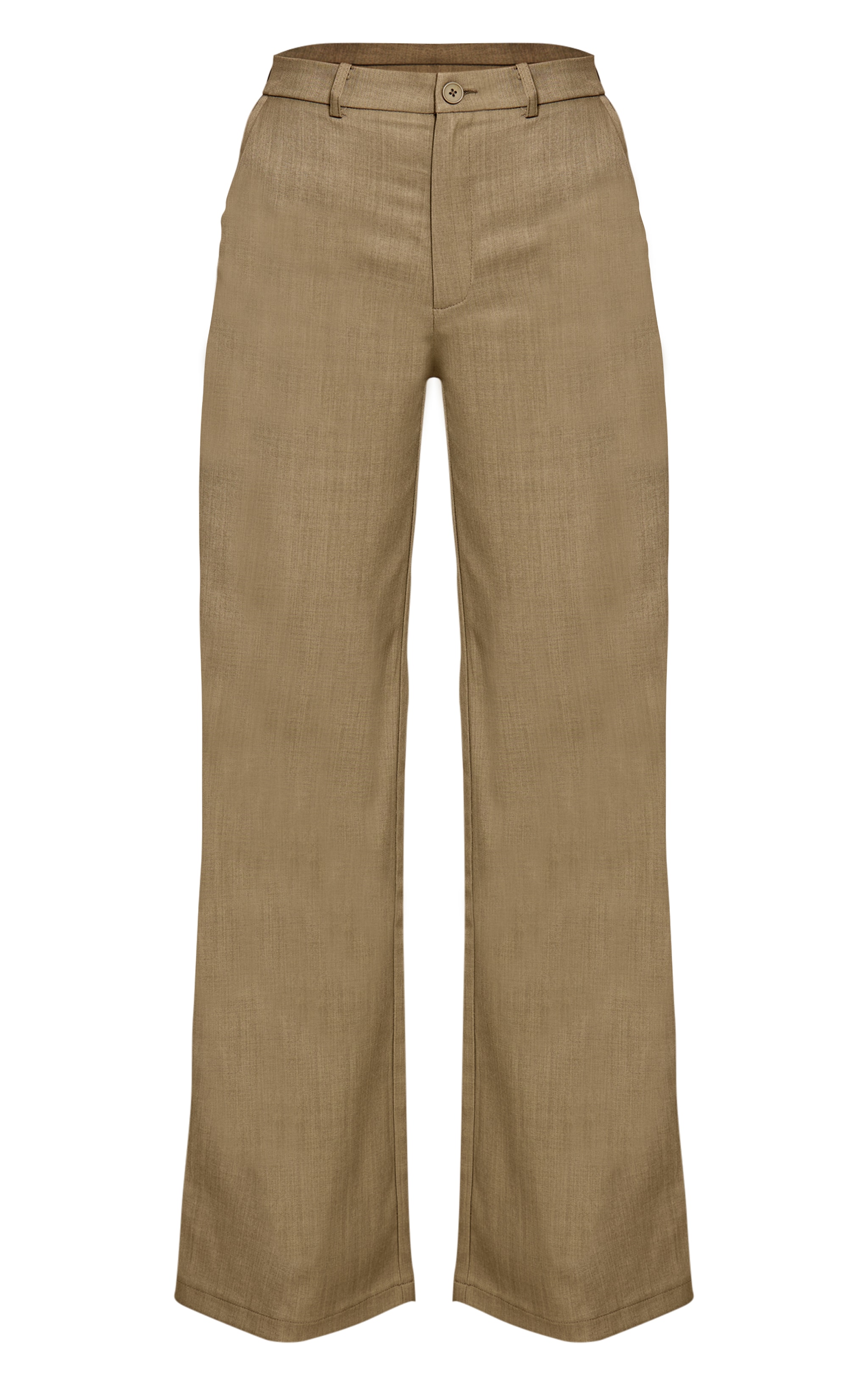 Sage Khaki Tailored Woven Wide Leg Pants image 5